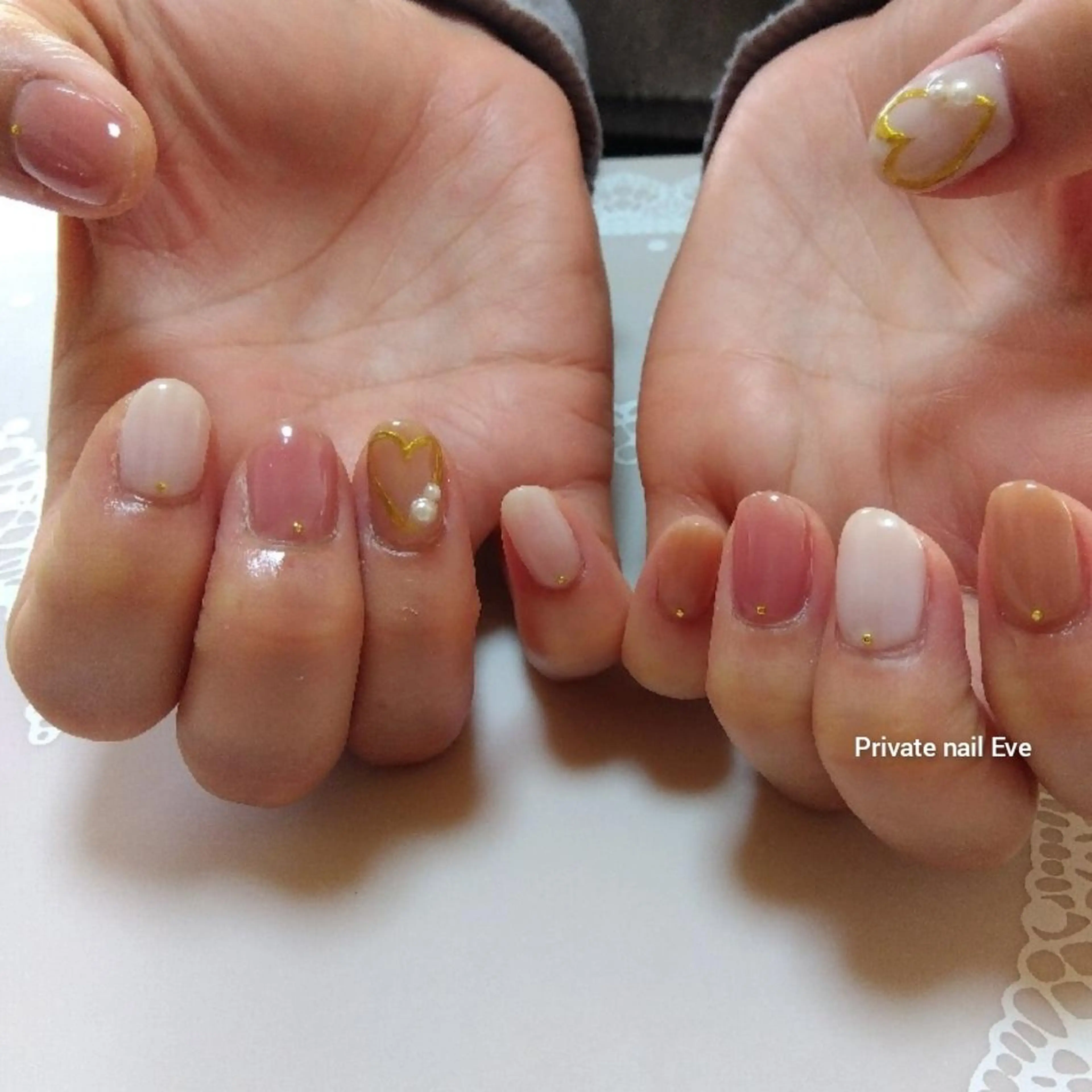 ネイル オフィスネイル バレンタイン ネイル junkoのネイルデザイン