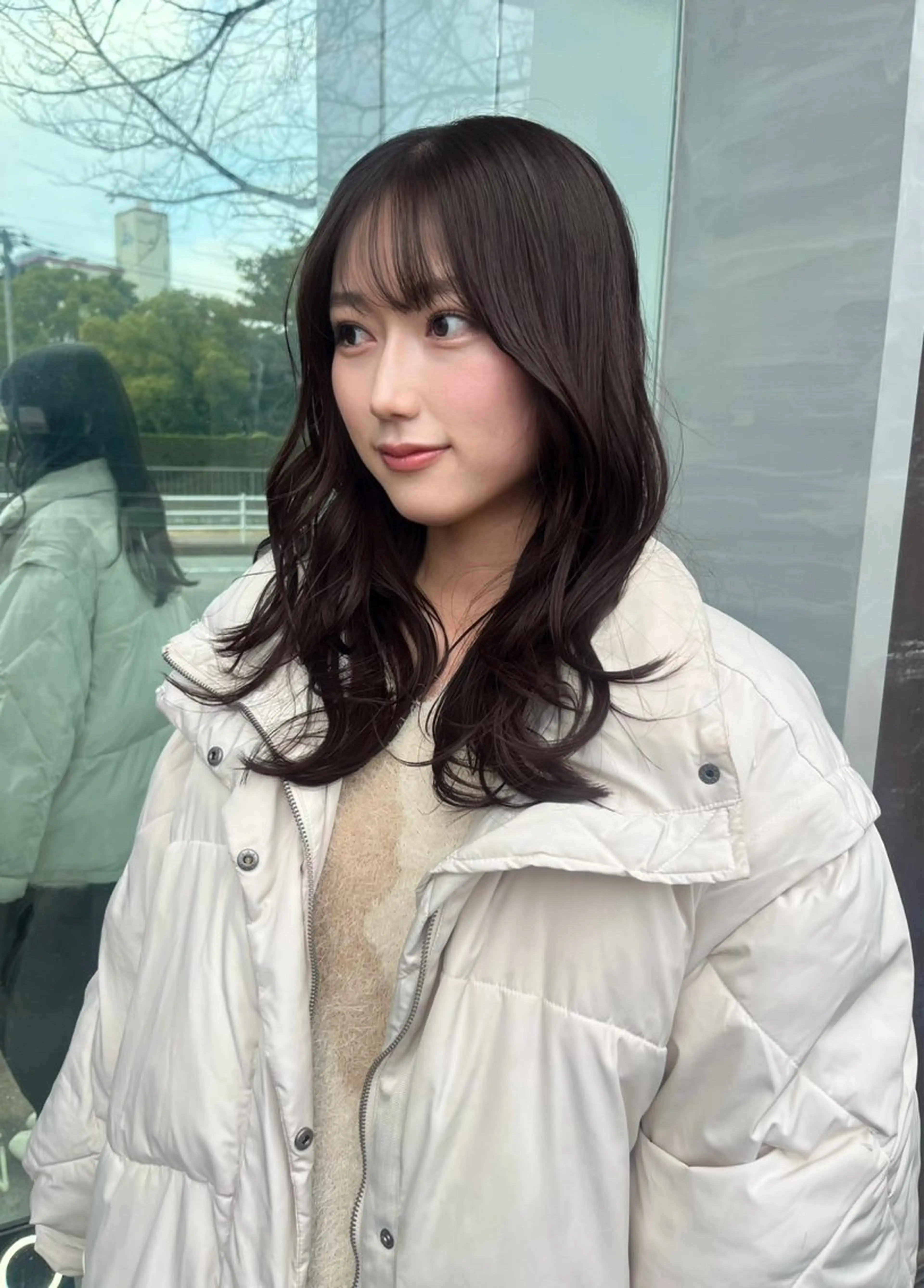 セミロング カット ヘアカラー トリートメント qpula クプラのヘアスタイル