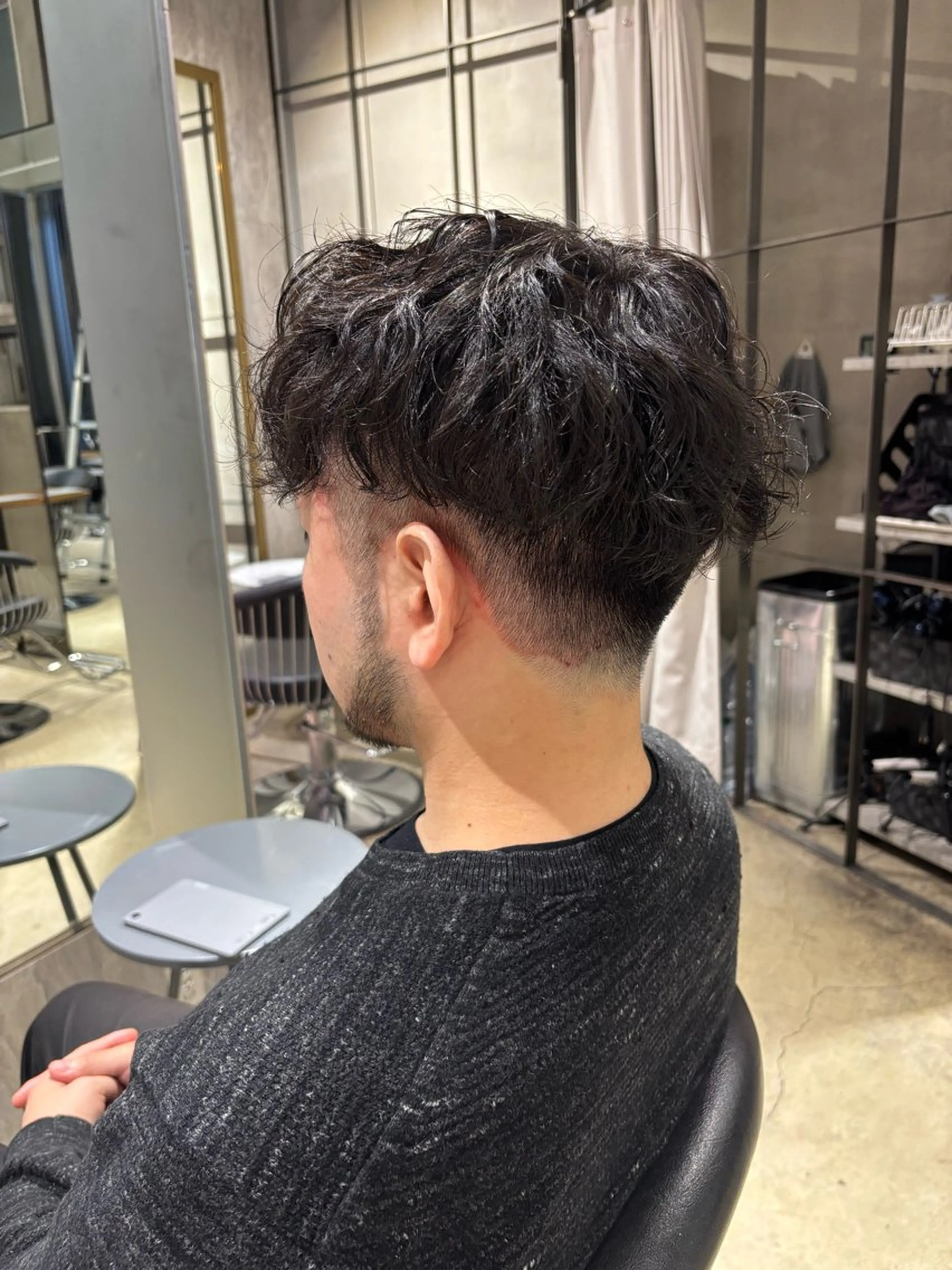 メンズ カット みう/メンズ レイヤー 顔周りのヘアスタイル