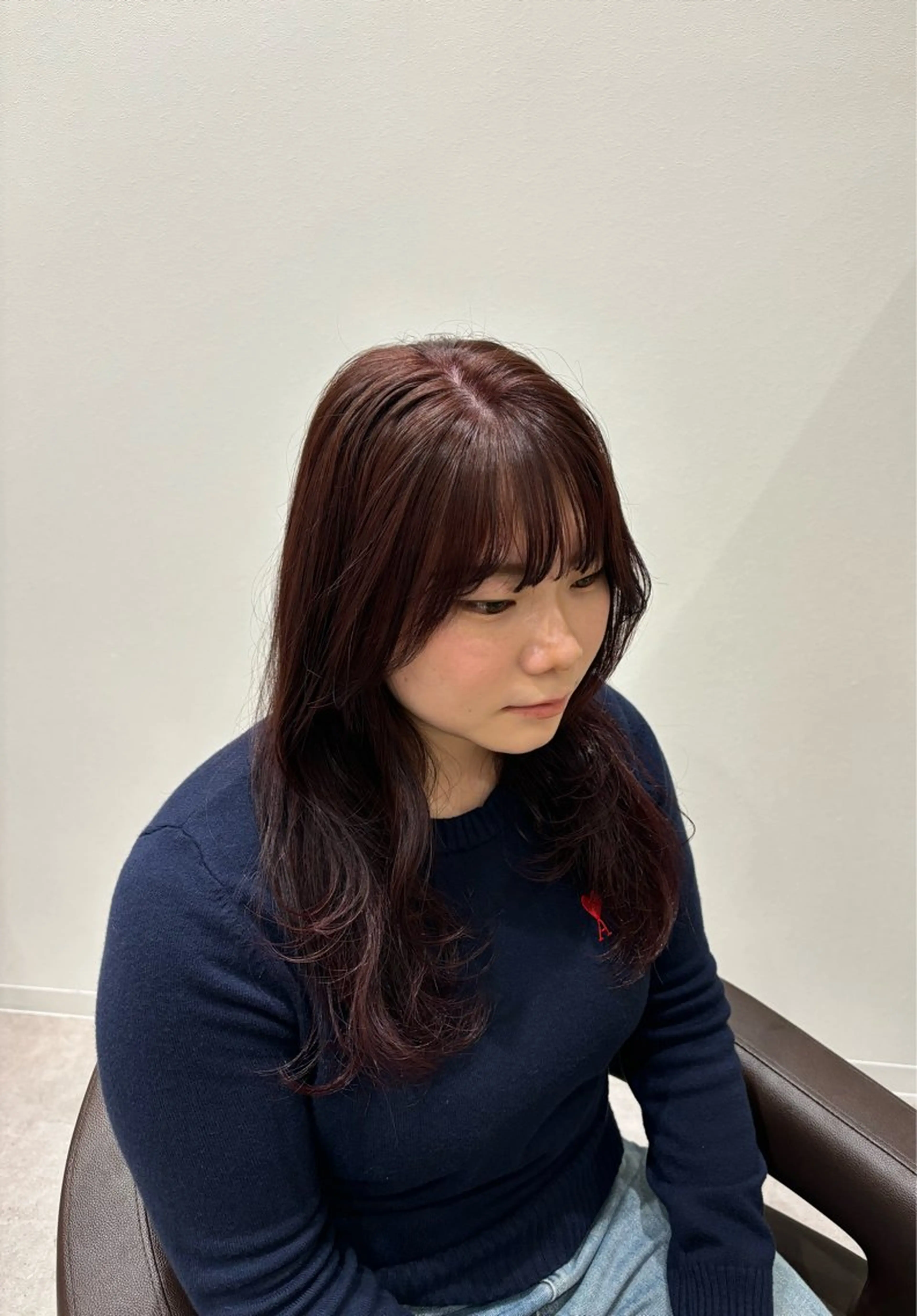 ロング カラー ヘアカラー トリートメント 大野 桃果のヘアスタイル