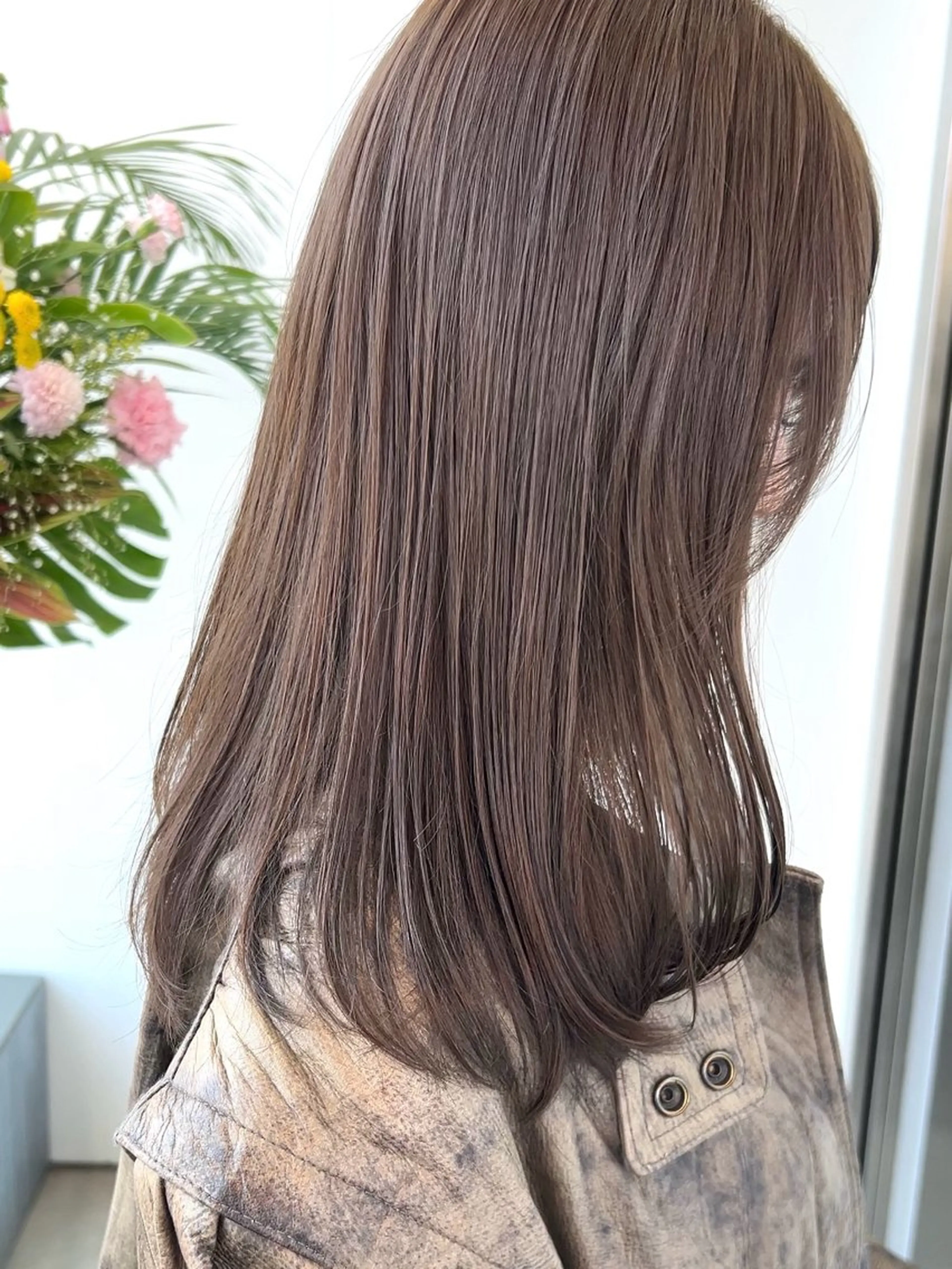 セミロング 顔まわりレイヤー 顔周りカット レイヤーカット 似合わせカット ヘアカラー トリートメント ボブ/くびれボブ/ 髪質改善/Ru-kaのヘアスタイル