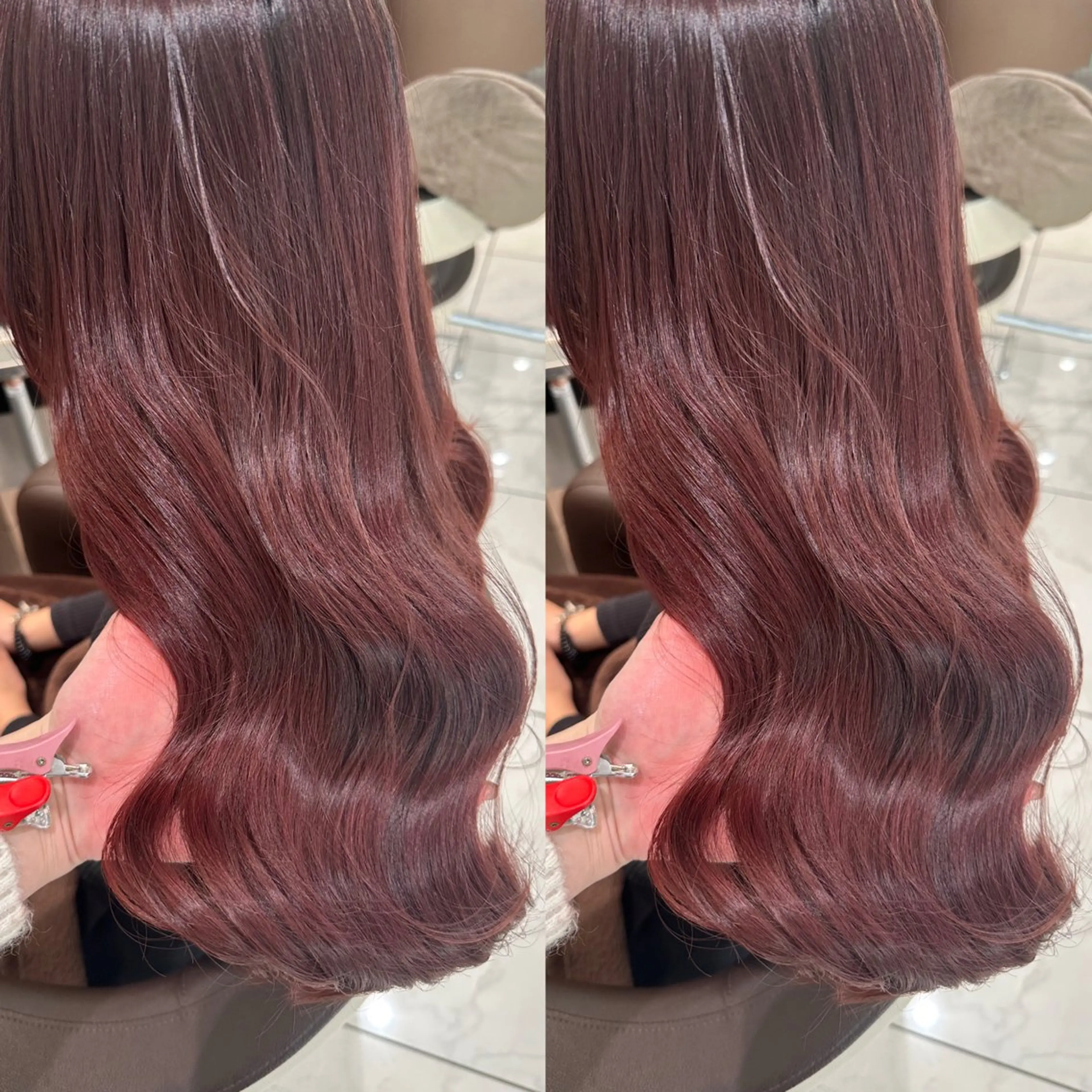 🏁【2回目以降の方こちら】カット+イルミナカラー+髪質改善トリートメント🖤の写真