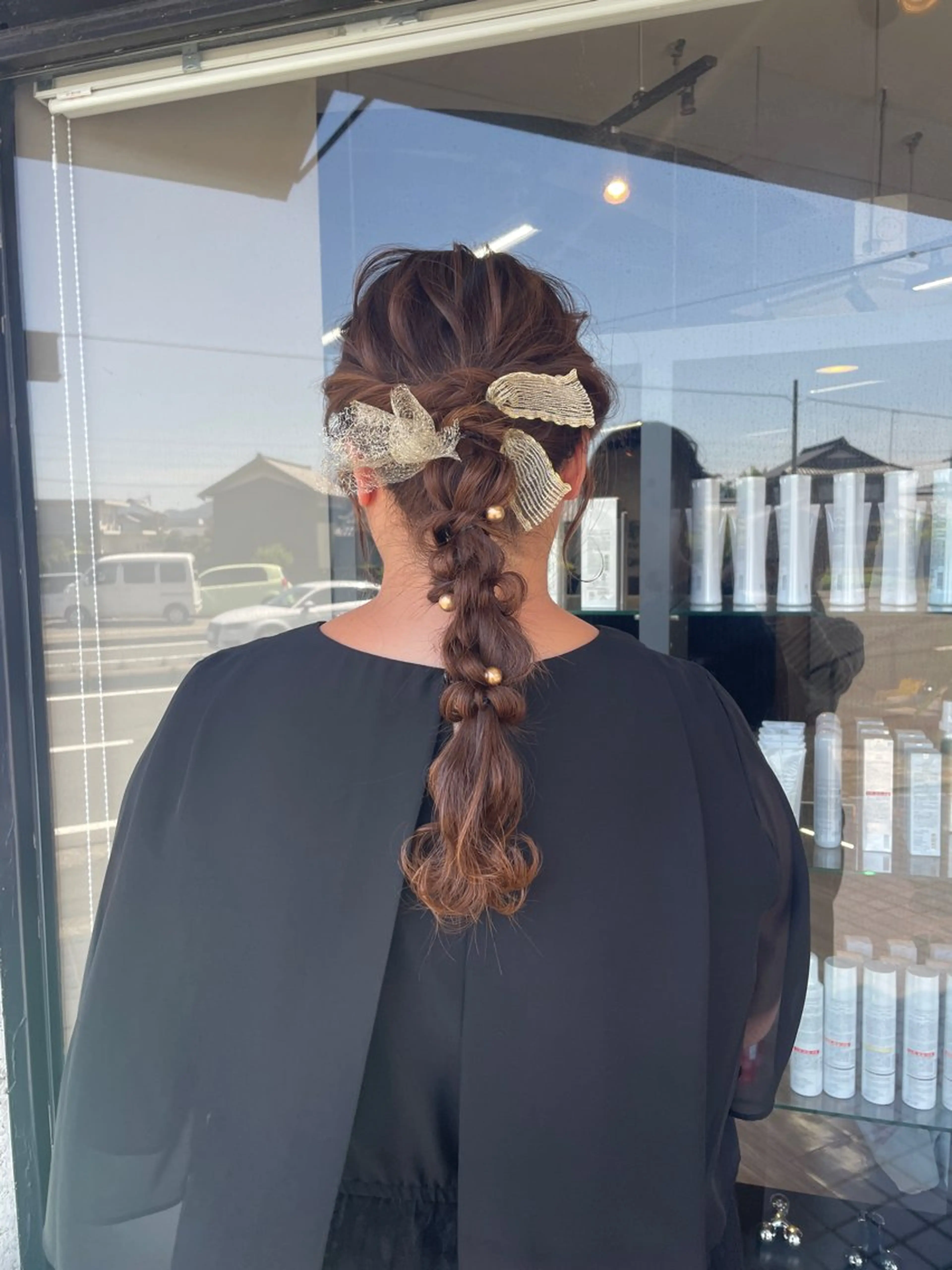 ロング ヘアアレンジ マキノ キョウカのヘアスタイル