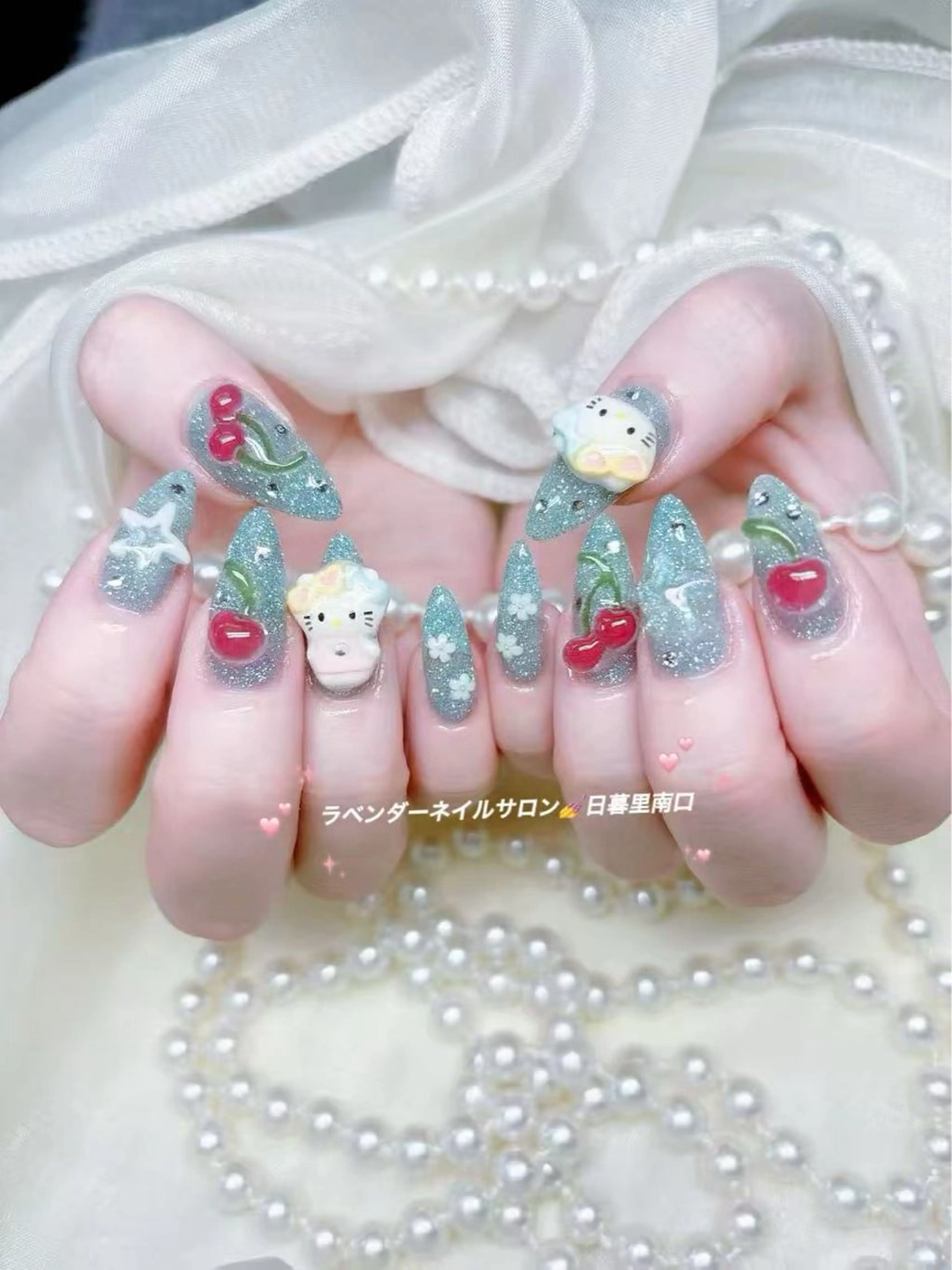 ネイル ラベンダー💖日暮里 ルル💖ネイルのネイルデザイン