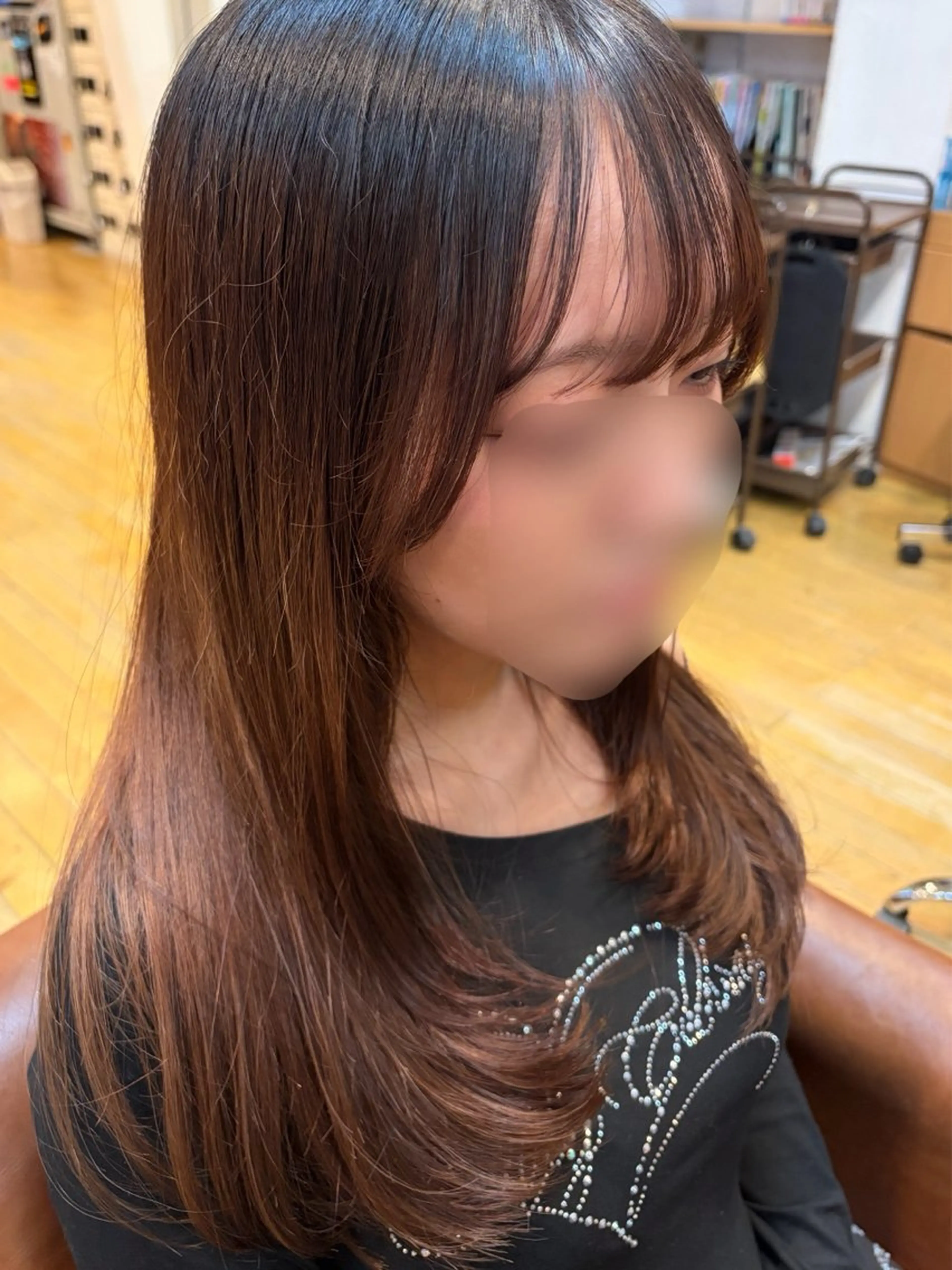 ロング レイヤーカット 田口 響希のヘアスタイル