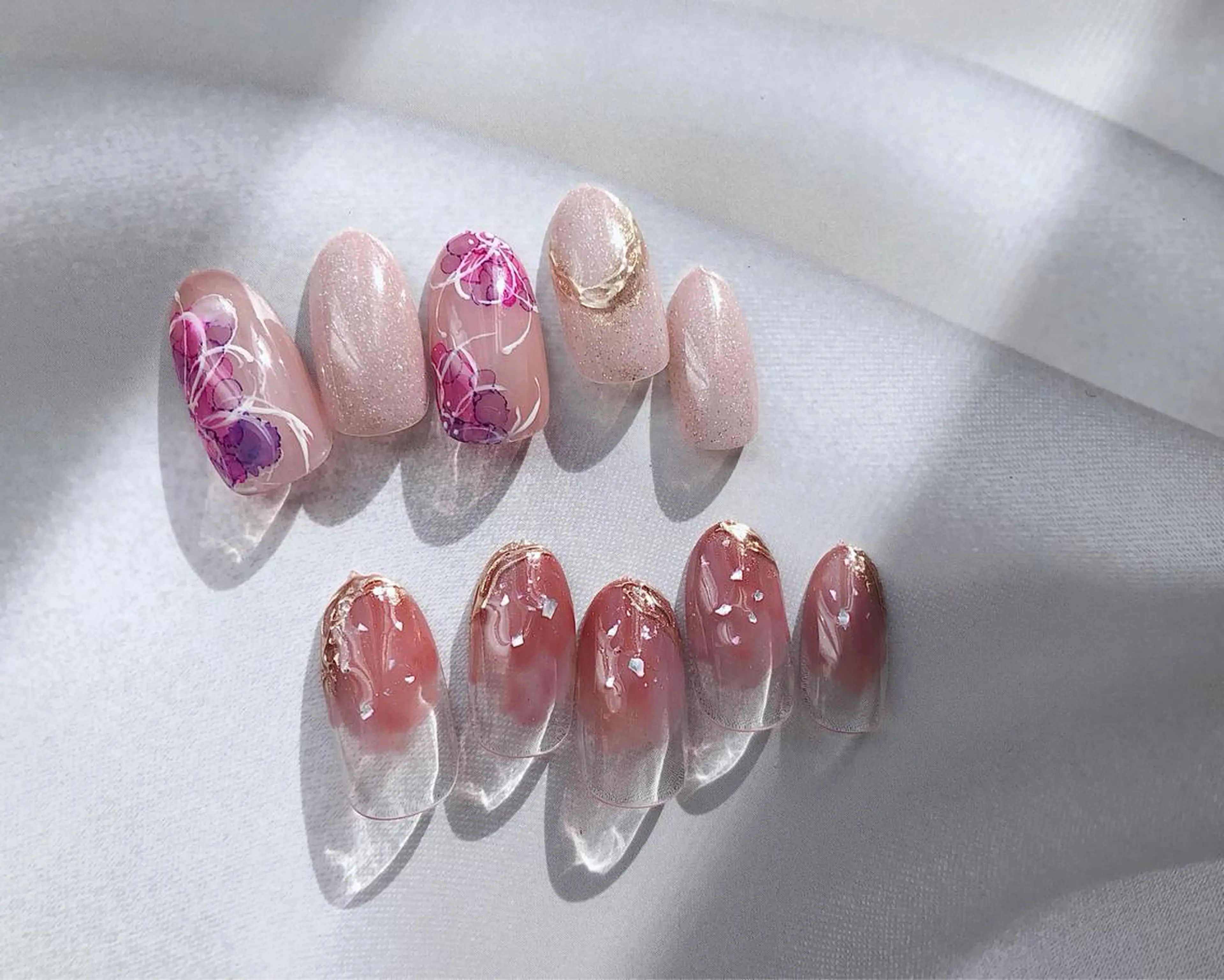 ネイル アートネイル フラワーネイル 春ネイル nail heron所属・saki_ nail heronのネイルデザイン