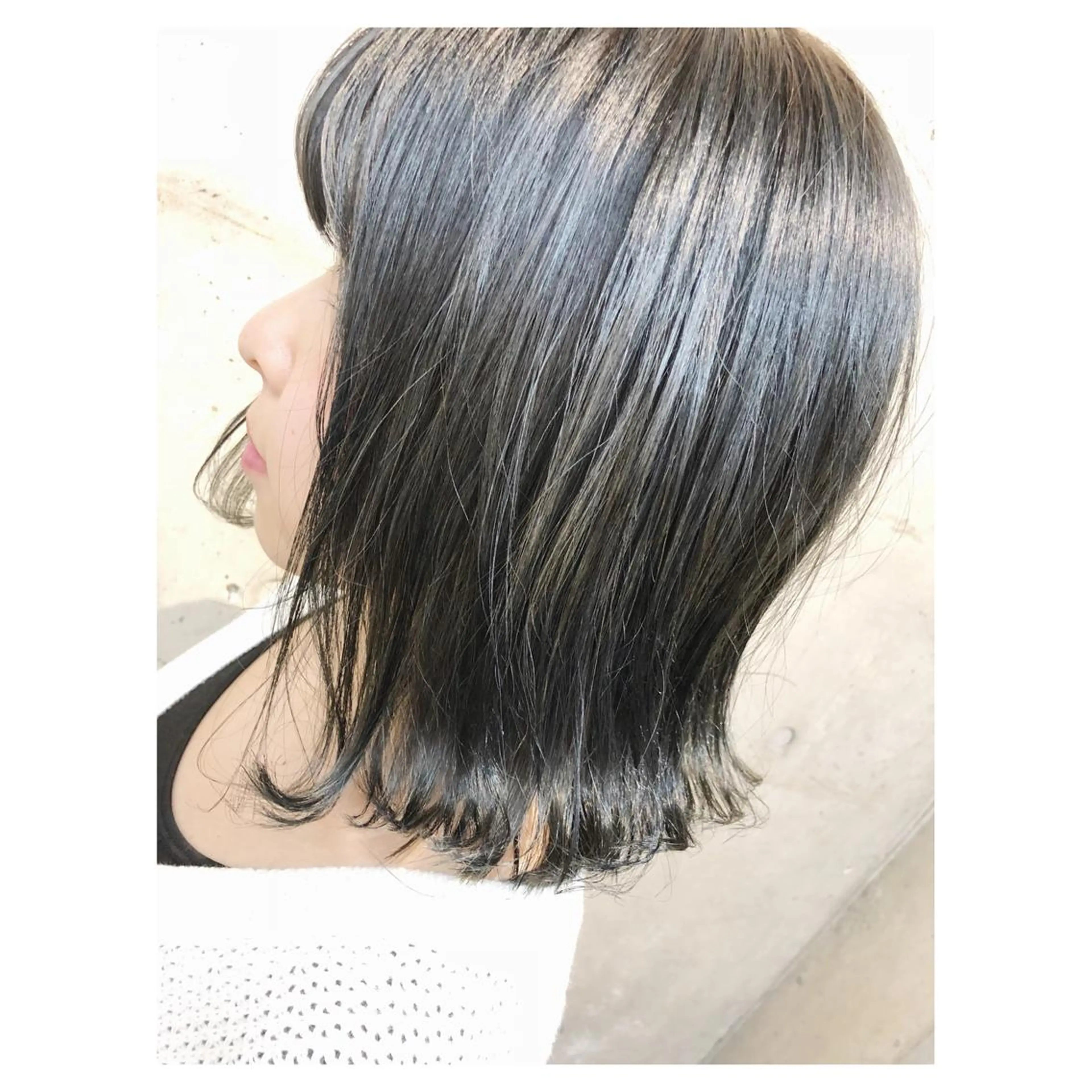 ミディアム カラー マツエク・マツパ アディクシーカラー ブリーチ 透明感カラー シルバー センスをお届けします 大谷将生infpのヘアスタイル