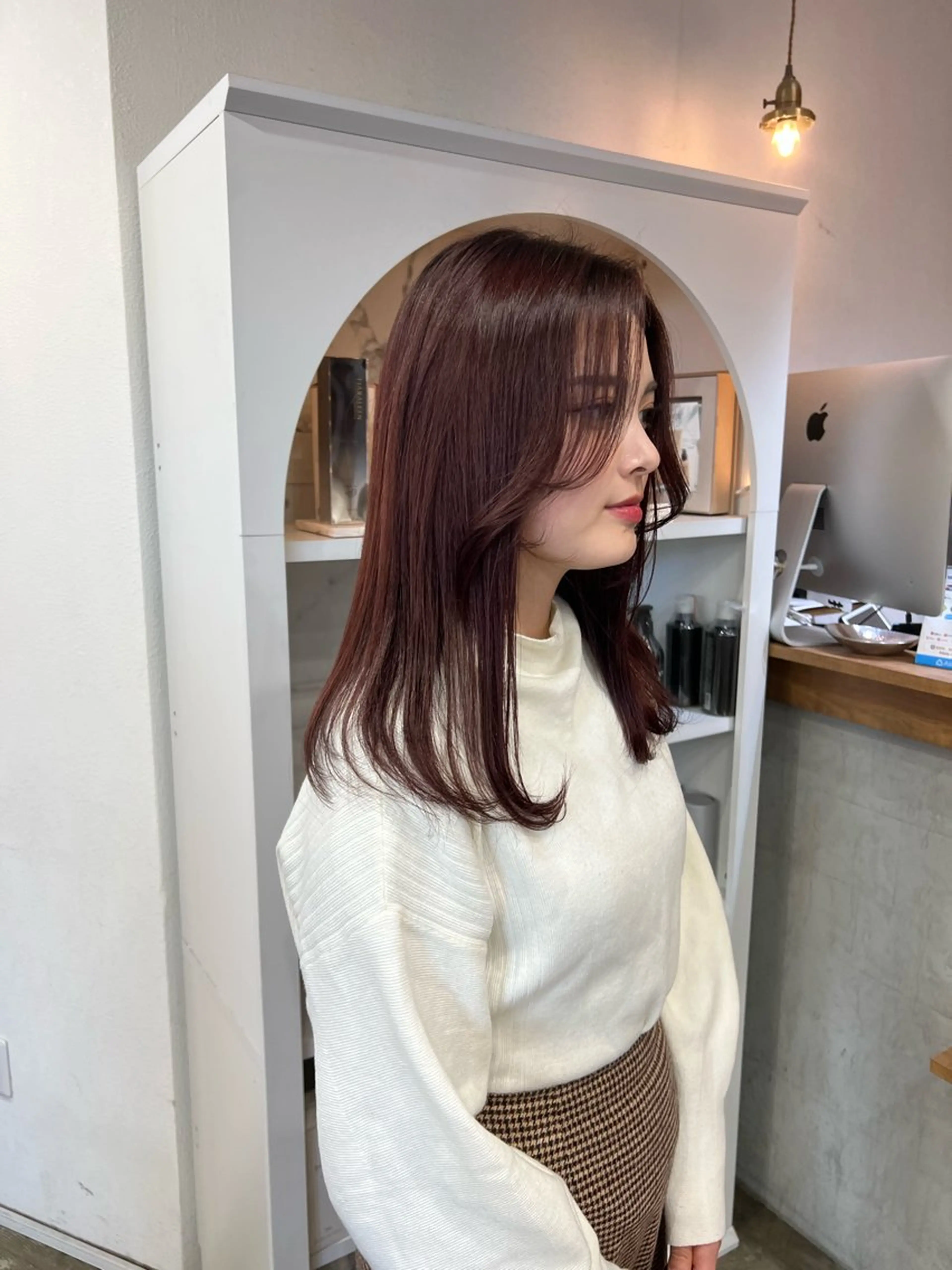 セミロング カラー いざわりお /梅田/ブリーチのヘアスタイル