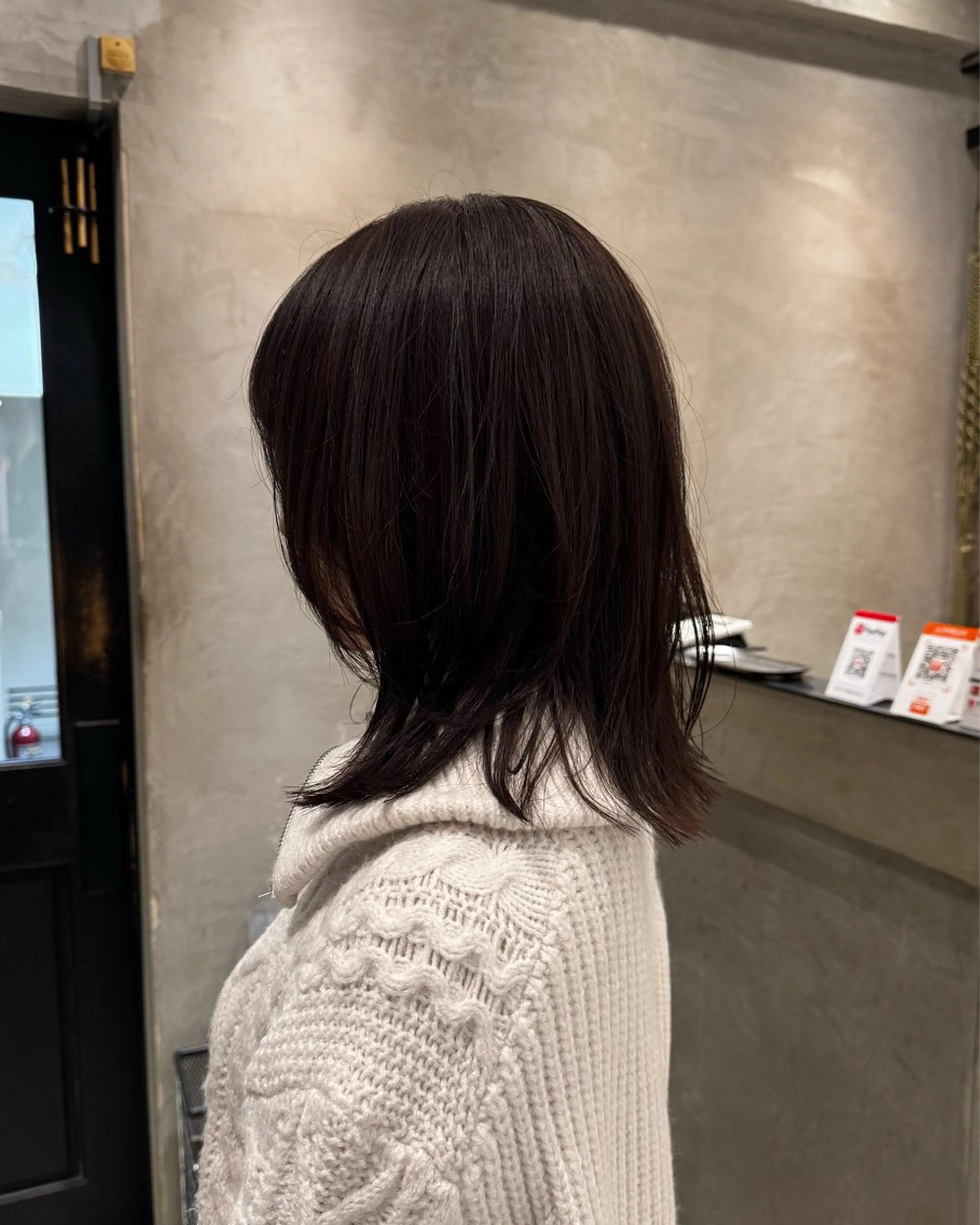 ミディアム レイヤーカット カット ヘアカラー トリートメント ボブ/レイヤー/パー マ/新宿/KOKIのヘアスタイル