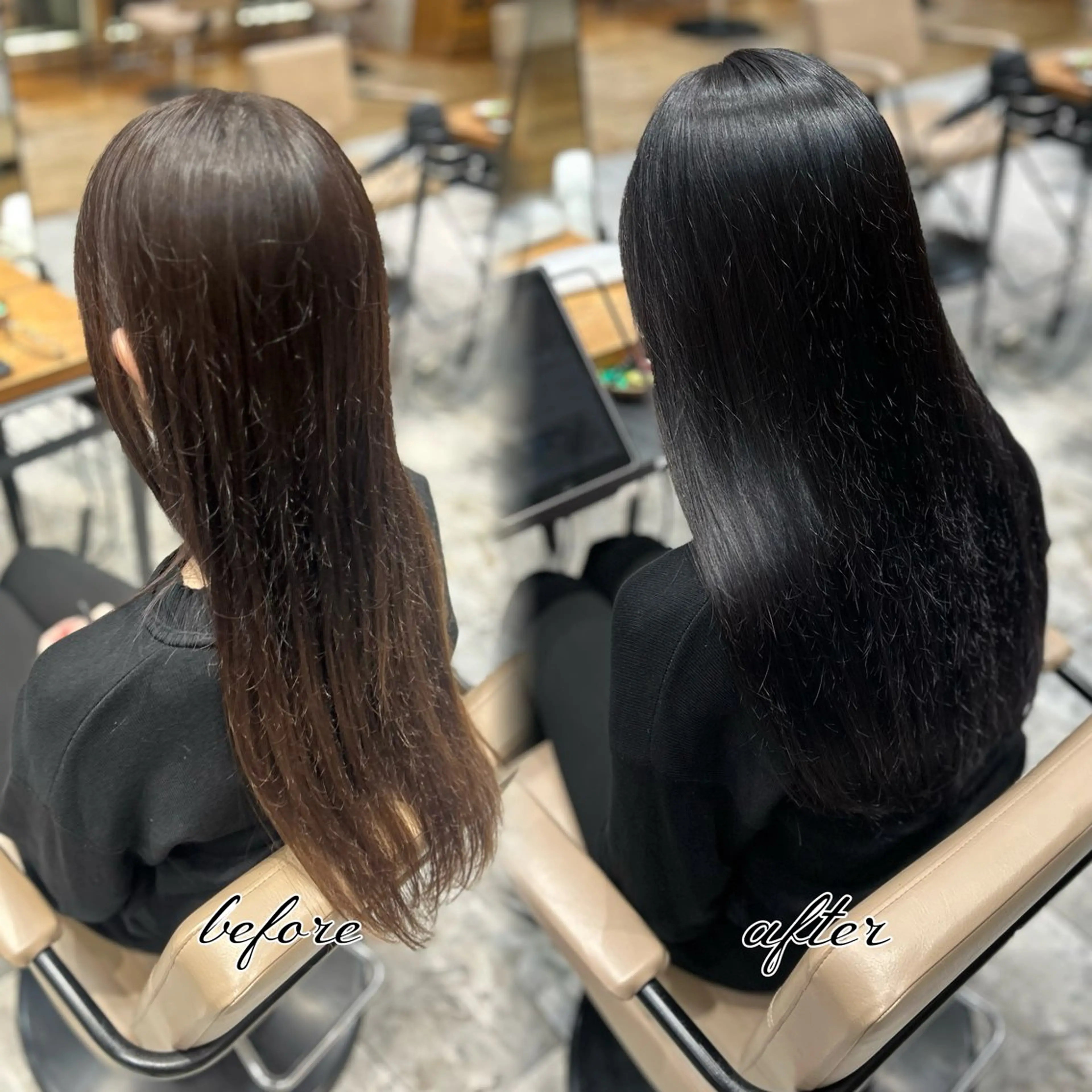 ロング カラー 黒髪 ラベンダーカラー ヘアカラー トリートメント 銀座/透明感カラー 🫧祝迫愛艶のヘアスタイル