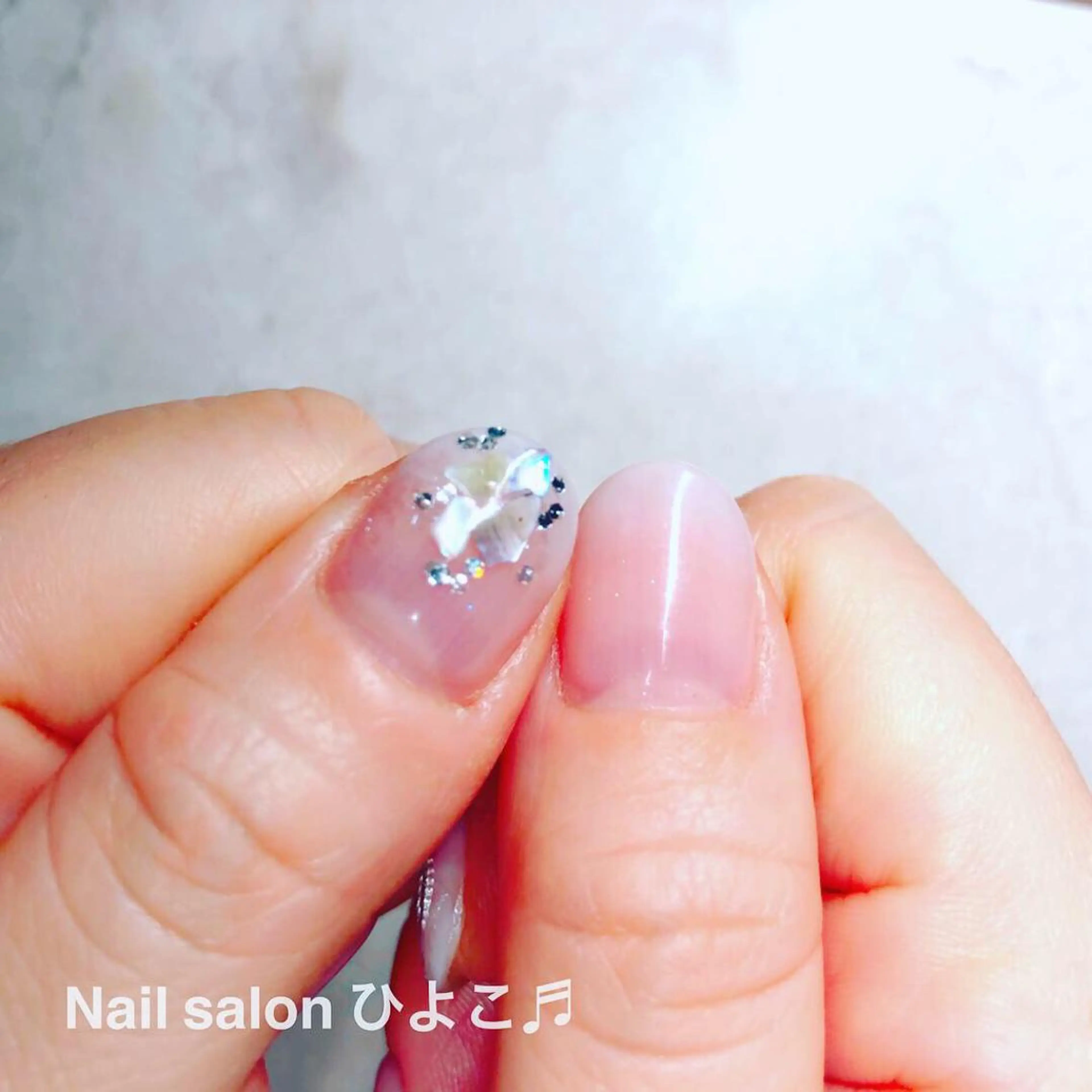 ネイル アートネイル グラデーション ホログラムネイル Nail salon ひよこ♬のネイルデザイン
