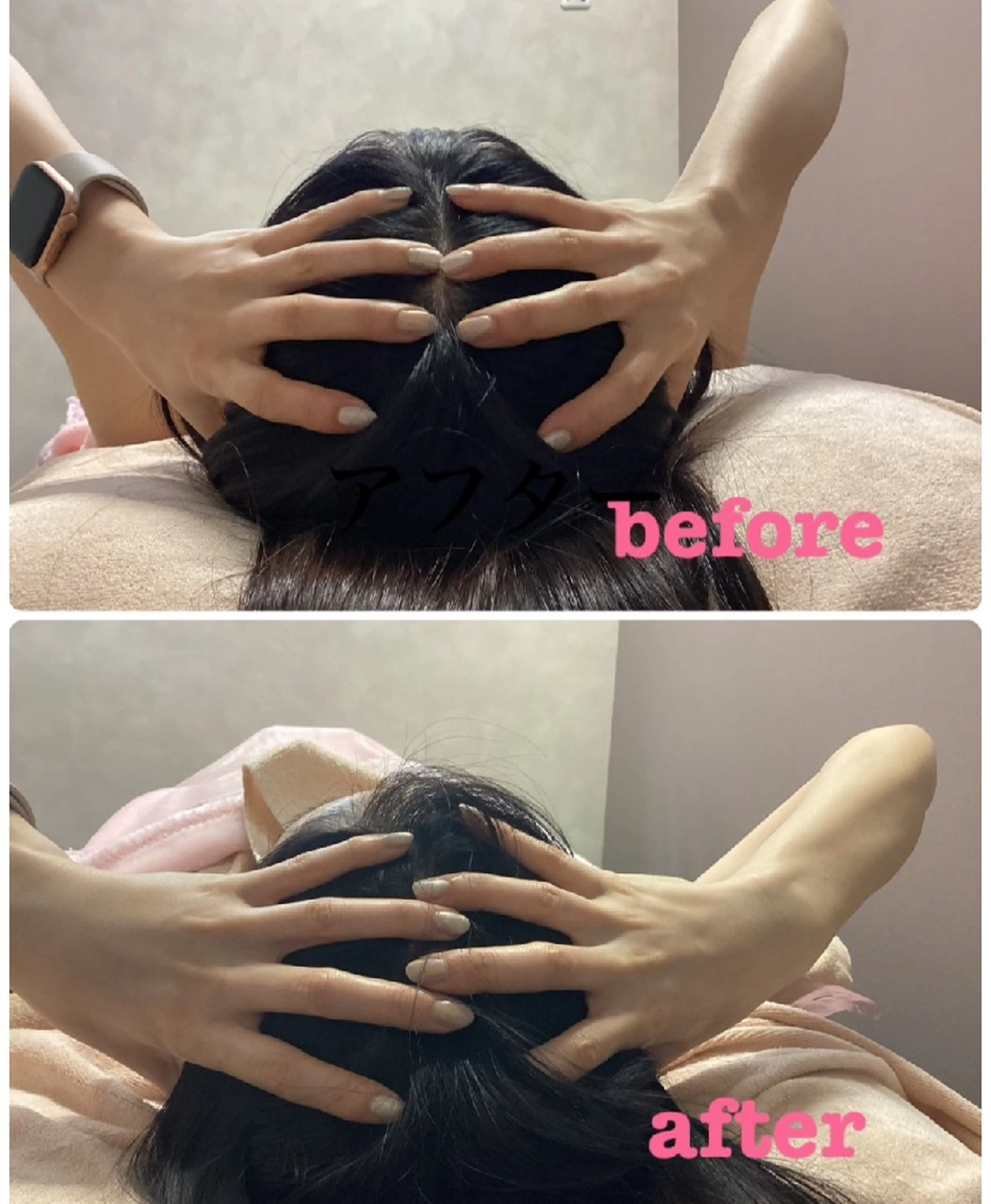 【ミニモ限定】脳疲労★眼精疲労★即刻小顔★ドライヘッドスパ頭蓋骨矯正の写真