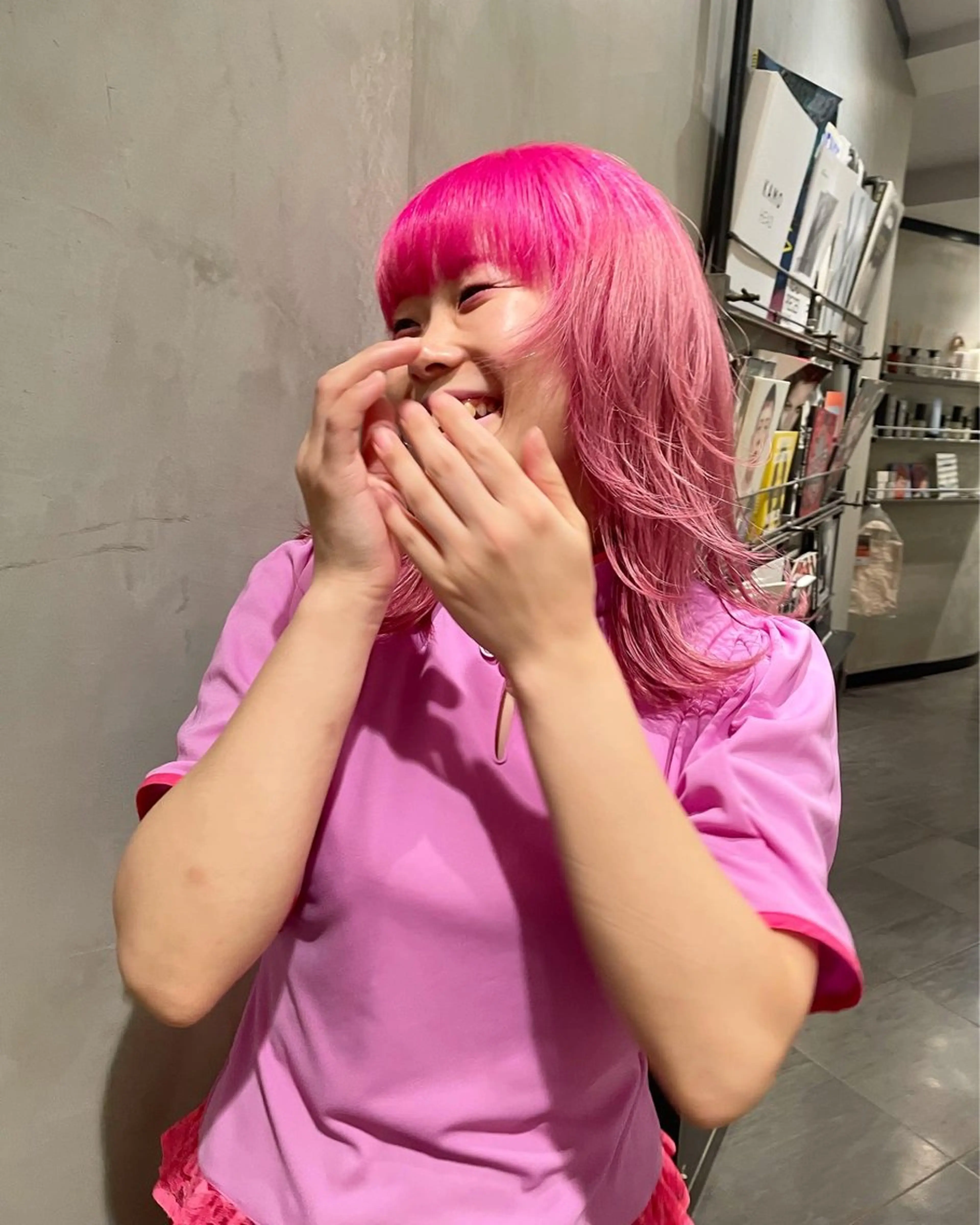 ミディアム カラー カット ヘアカラー トリートメント 優作 〜圧倒的信頼〜のヘアスタイル