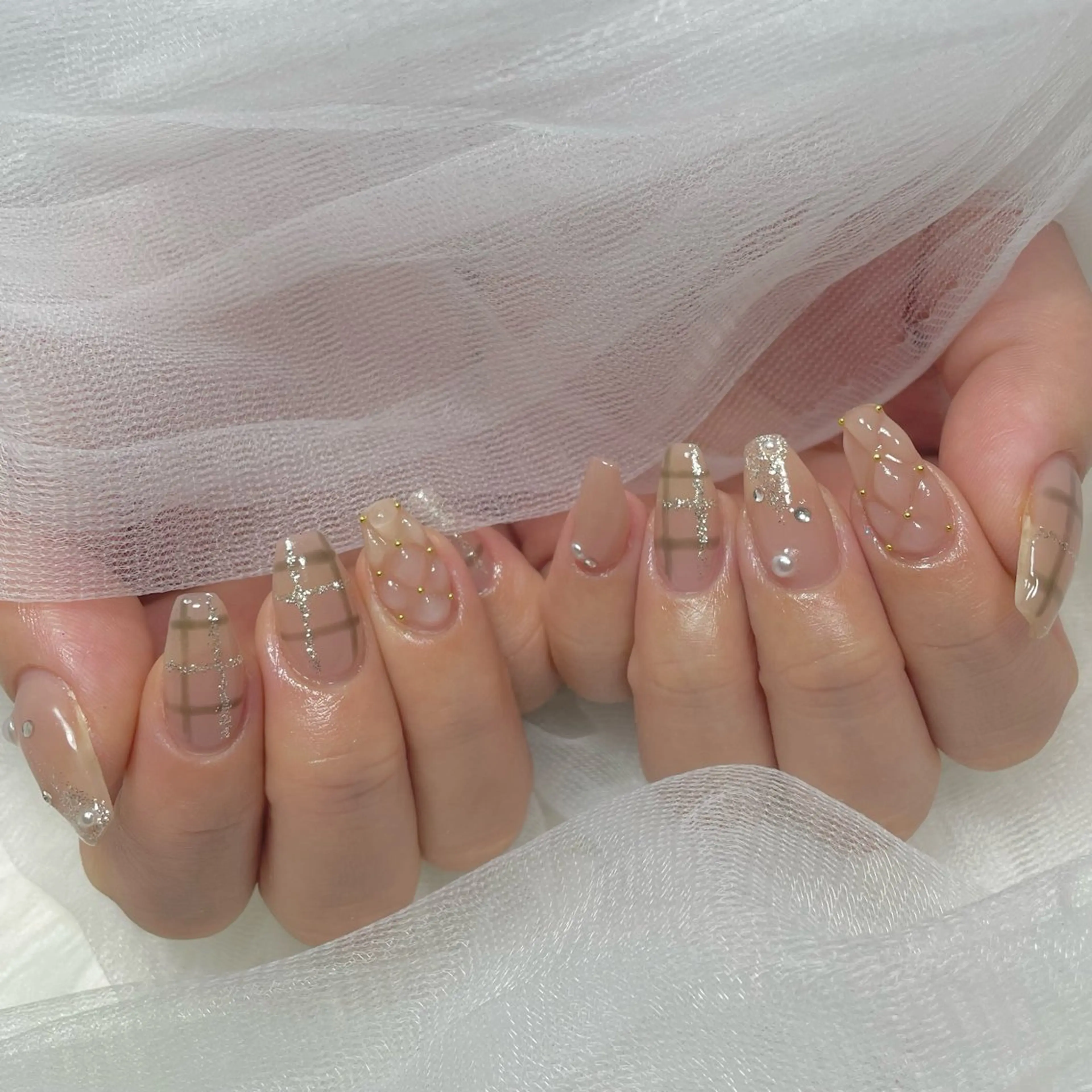 ネイル ガーリー バレンタイン 冬ネイル クリスマス h's dazz harukaのネイルデザイン