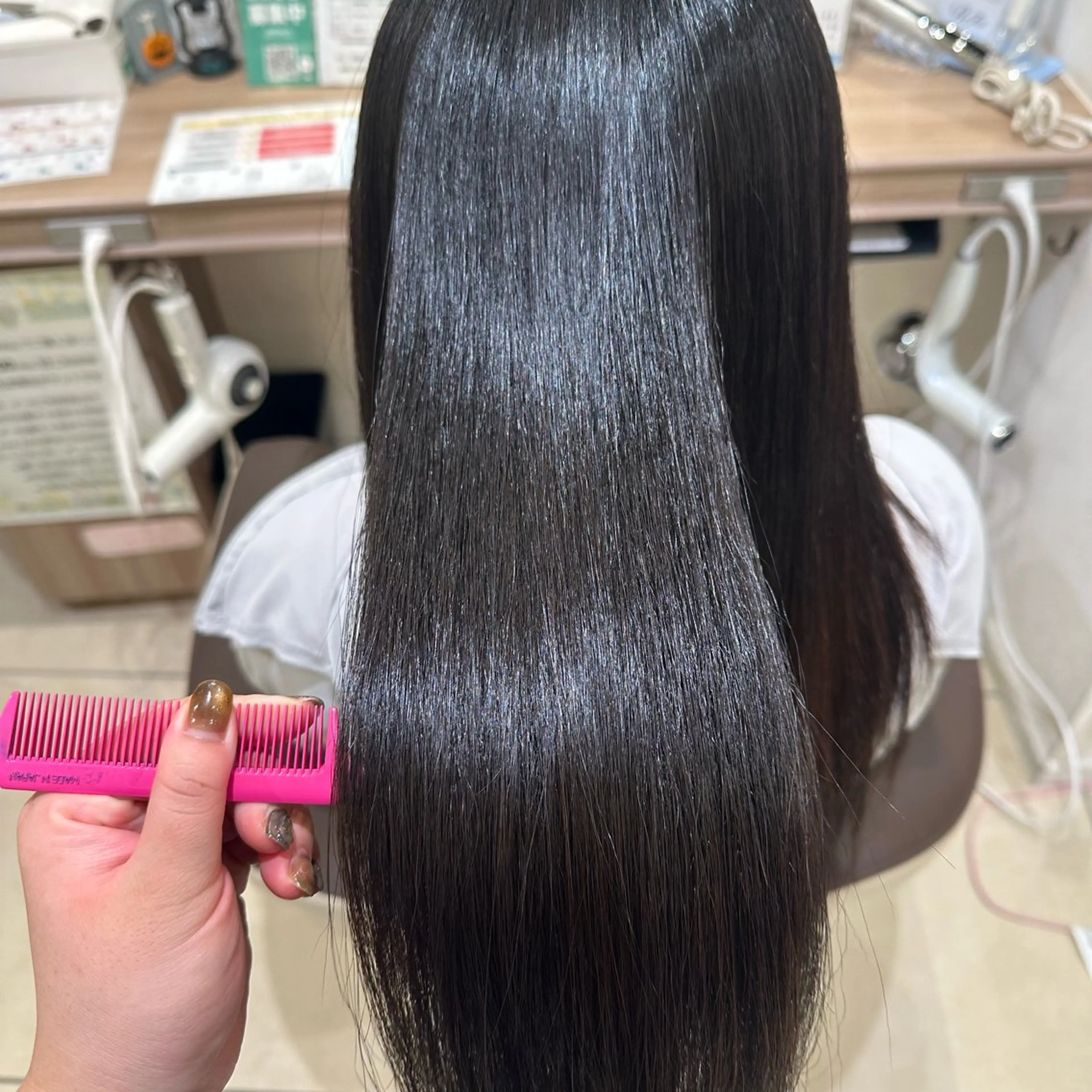 セミロング パーマ 縮毛矯正 Miyu🦄ash メンズカット/まつげのヘアスタイル