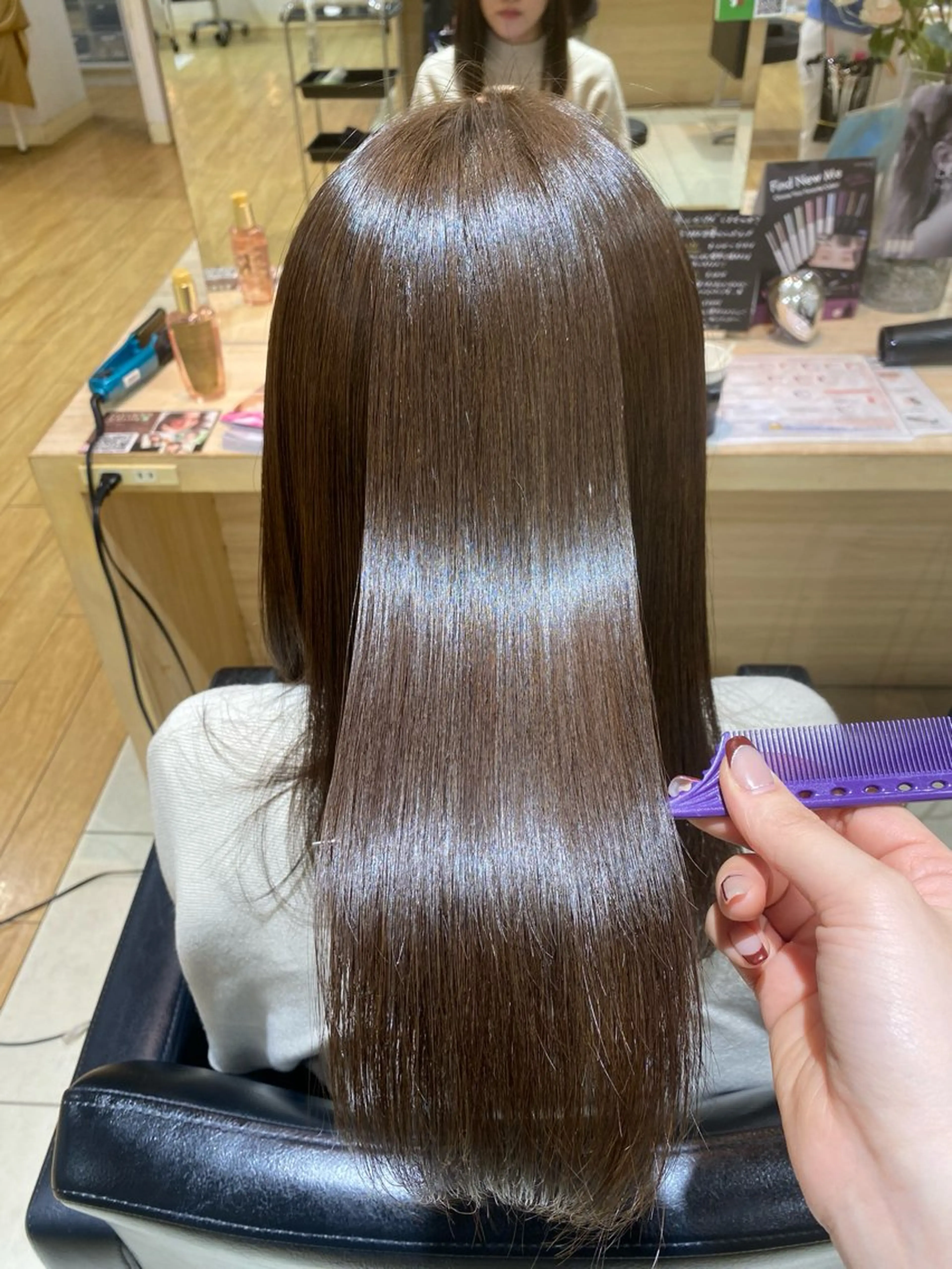 ロング カラー カット ヘアカラー 鹿児島 聖来のヘアスタイル