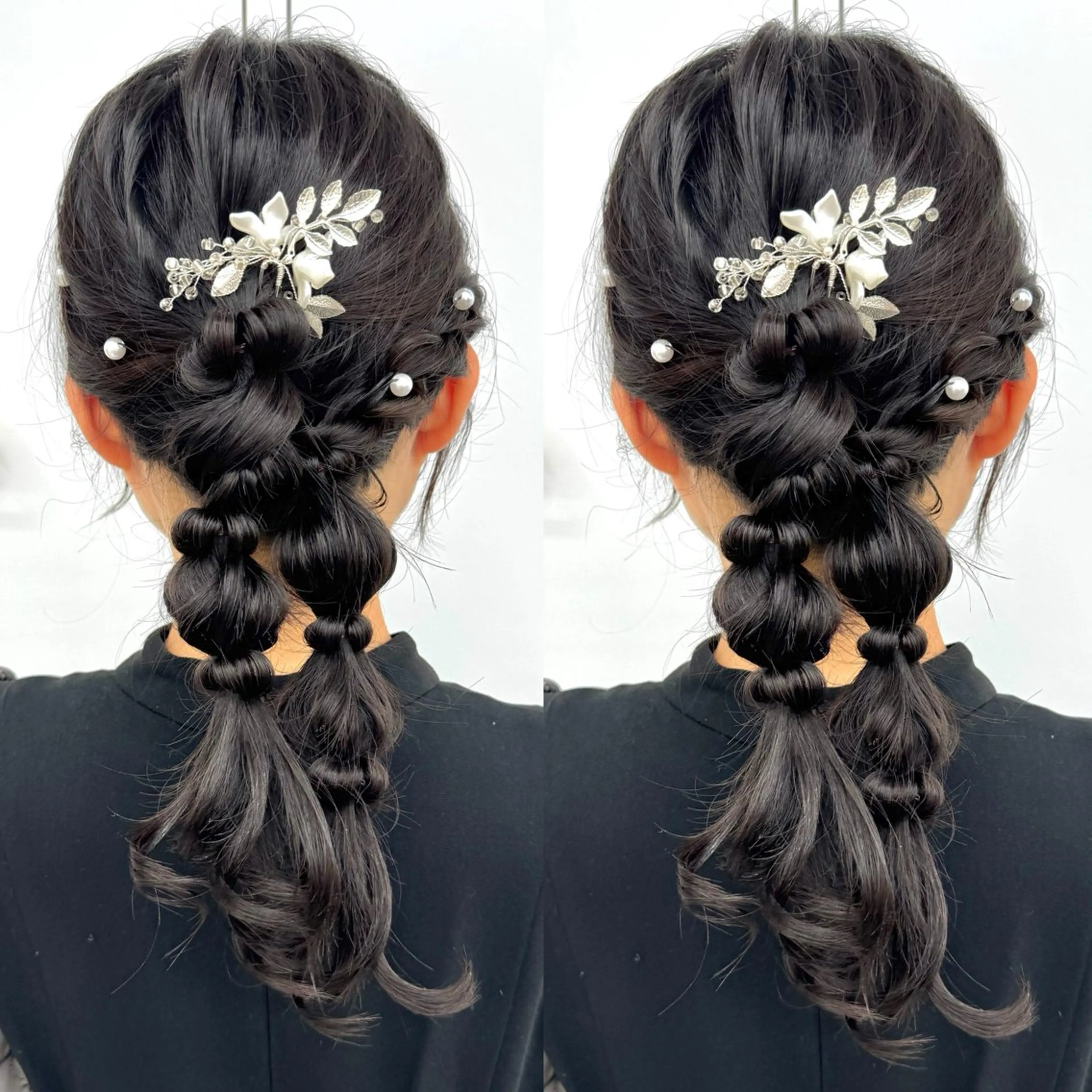 セミロング ヘアアレンジ ヘアセット ヘアメ🎀推しカラー 🥣横浜/しほ🧸のヘアスタイル