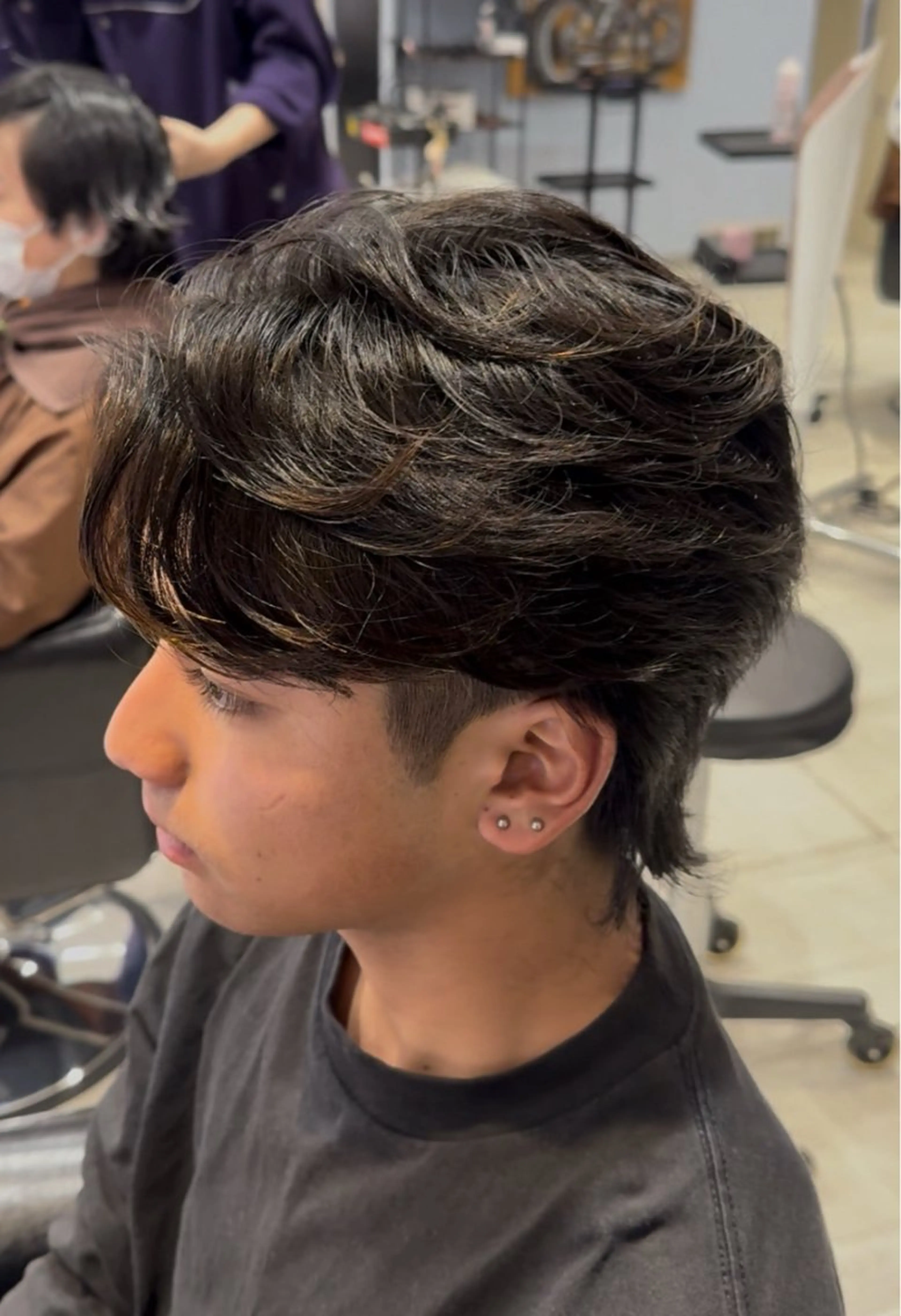 カット+フェザーパーマorニュアンスパーマ+トリートメントの写真