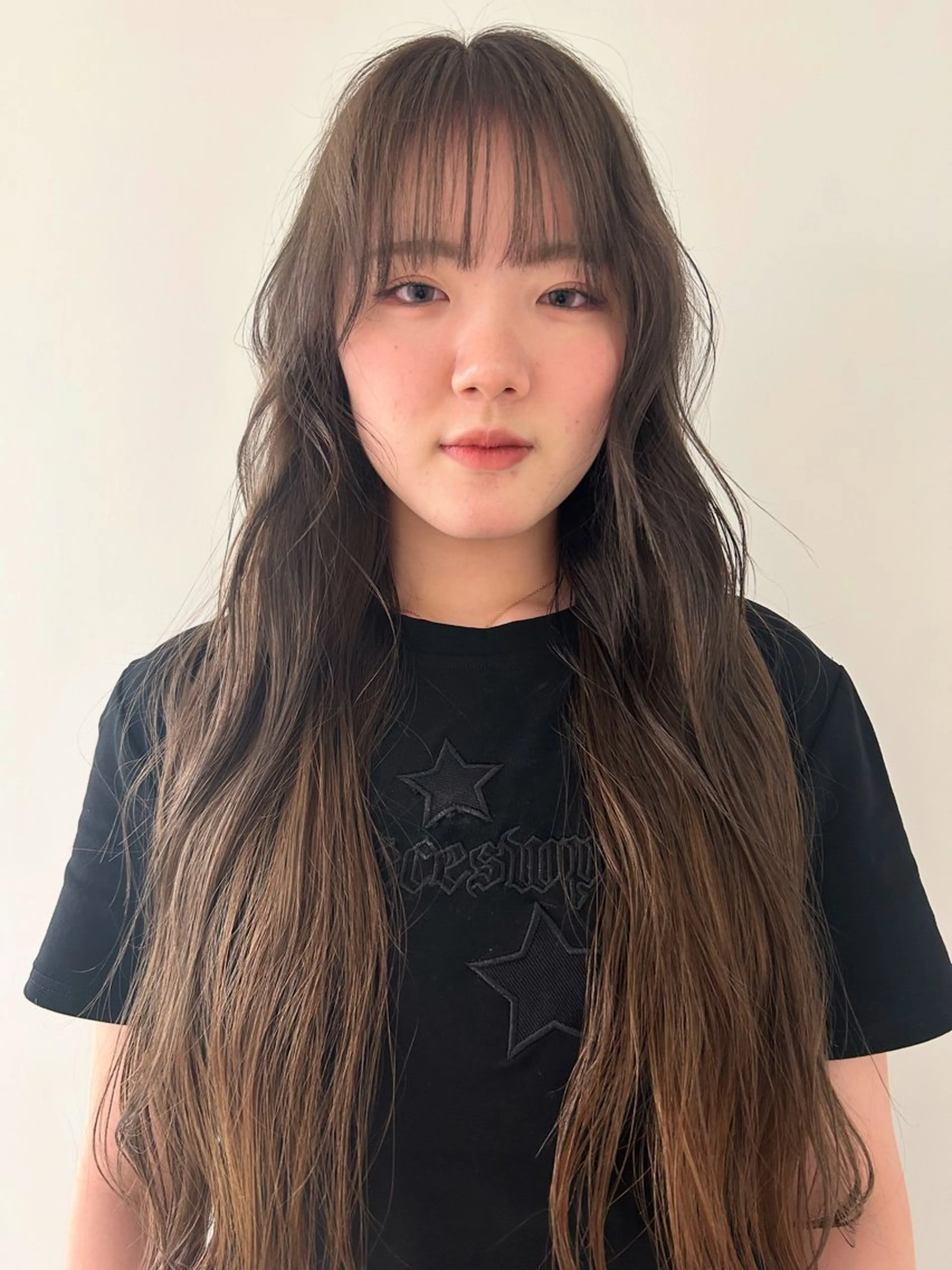 ロング カラー カット ヘアカラー トリートメント ケアパーマ/ケアブリ ーチdaisukeのヘアスタイル