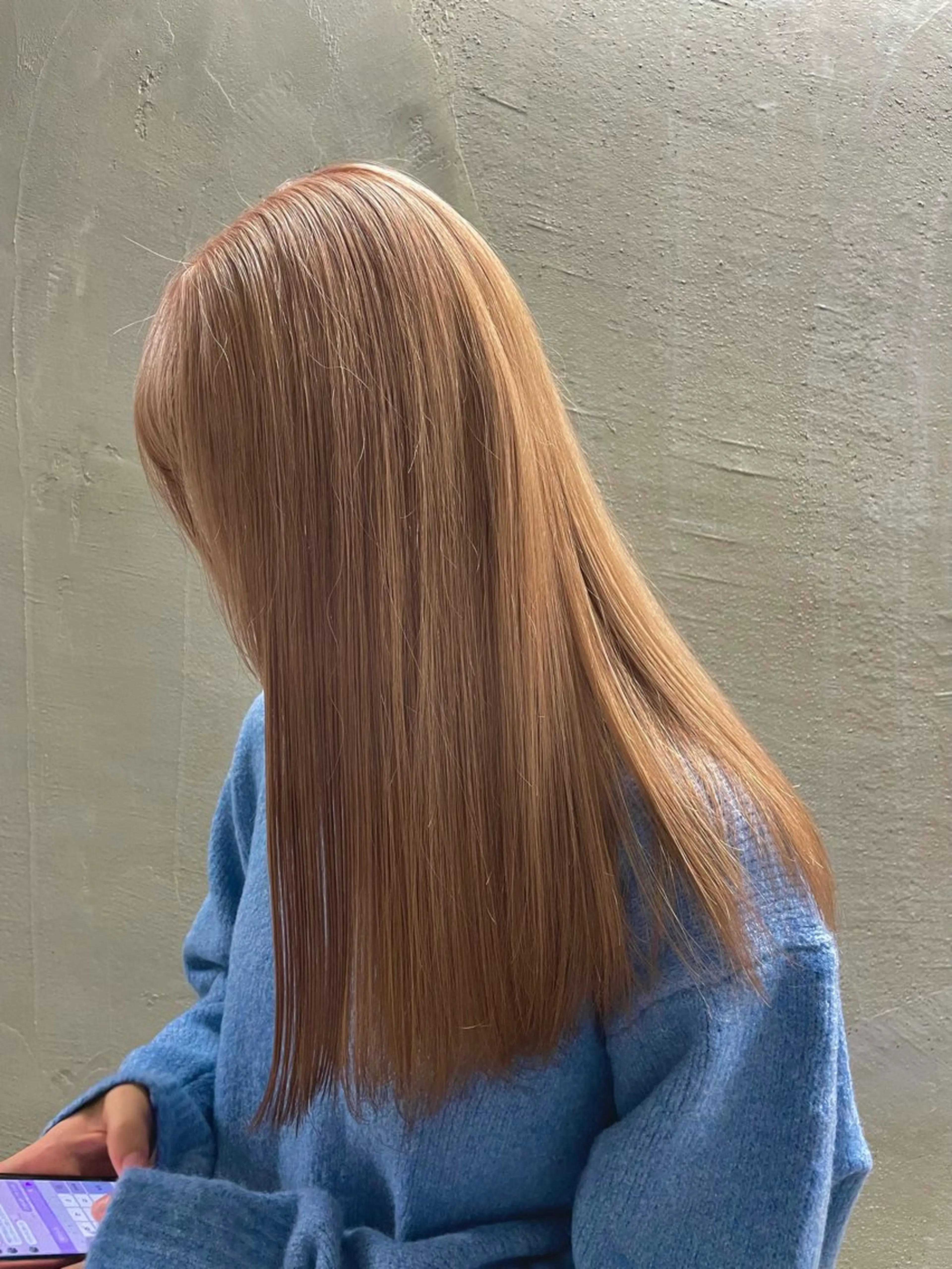 ロング カラー ベージュカラー ブリーチ ハイトーンカラー ミルクティーベージュ ブリーチ/レイヤー 💙ayame💙のヘアスタイル