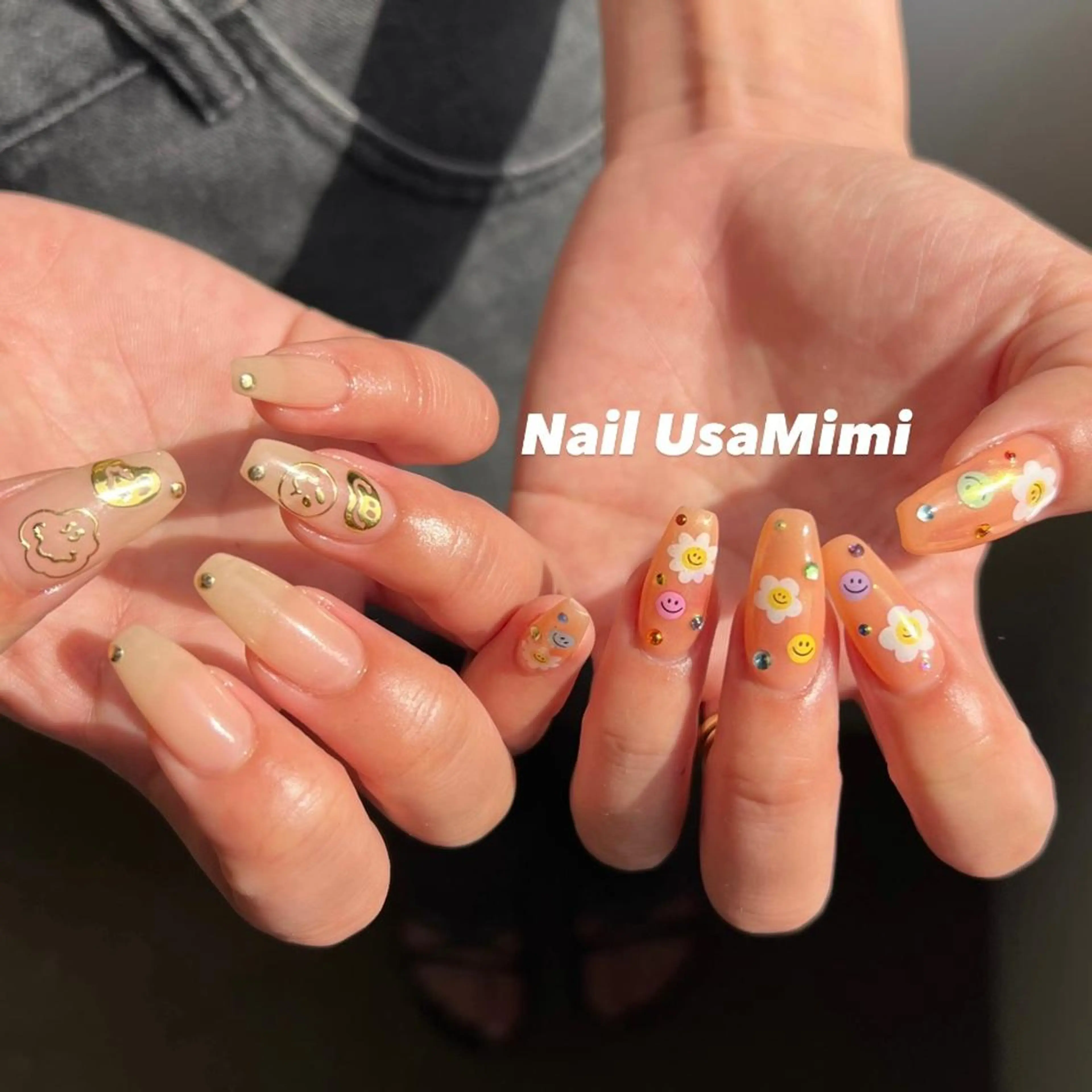 ネイル オーロラネイル フットネイル ジェルネイル 氷ネイル・うるうるネイル キラキラネイル 本町ネイルNail UsaMimiのネイルデザイン