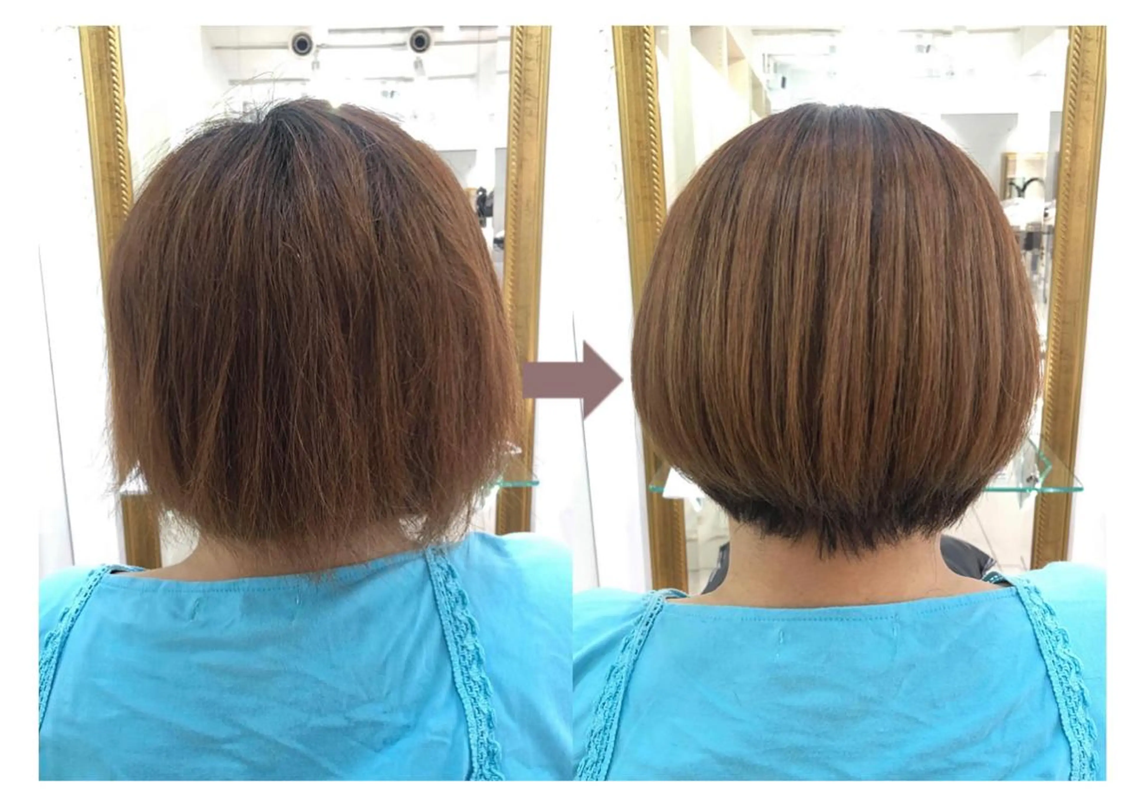 ミディアム 髪質改善 縮毛矯正 縮毛矯正⭐️ TAKAHIROのヘアスタイル