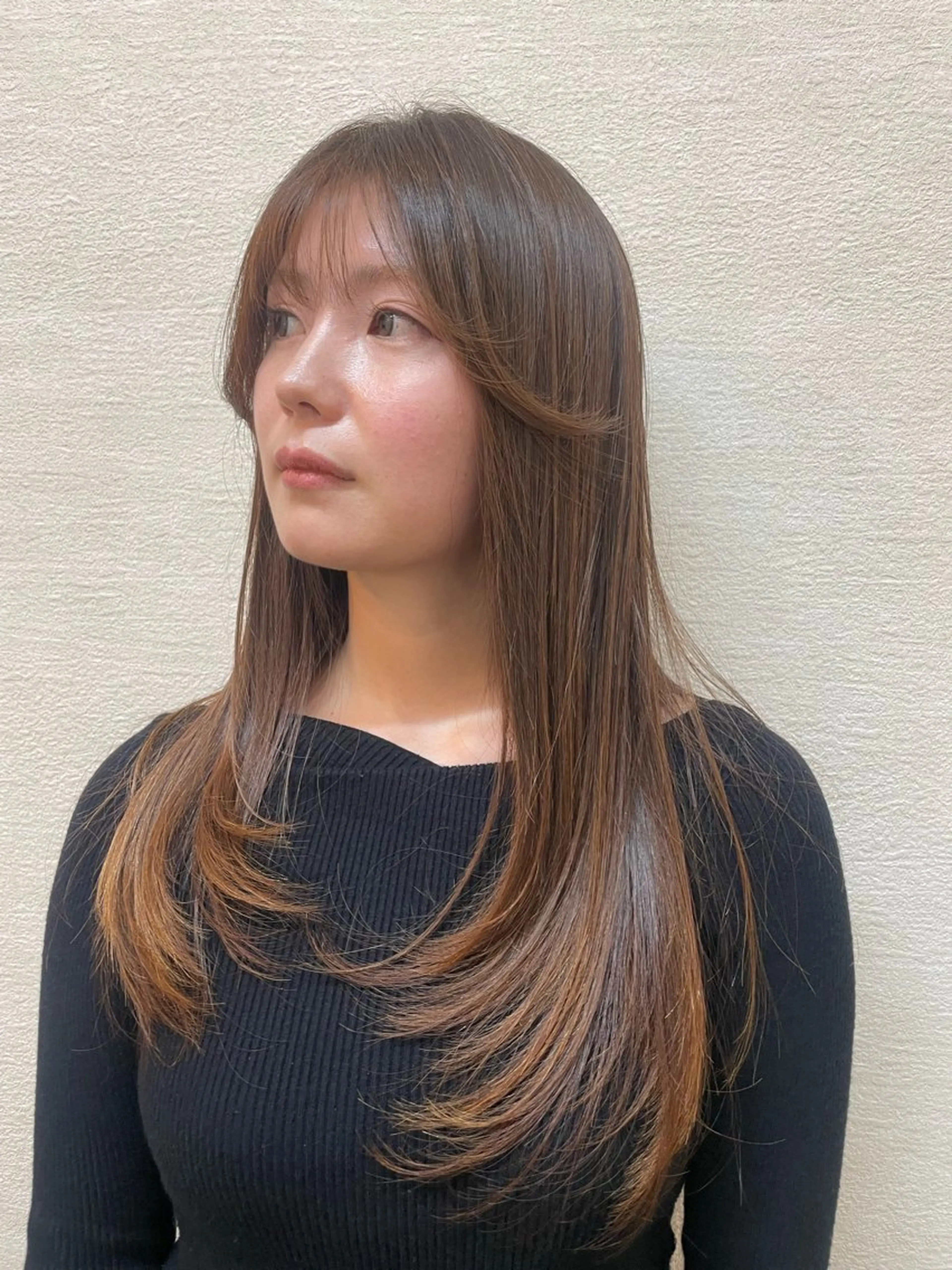 ロング 髪質改善艶カラー KAMIYAMAのヘアスタイル