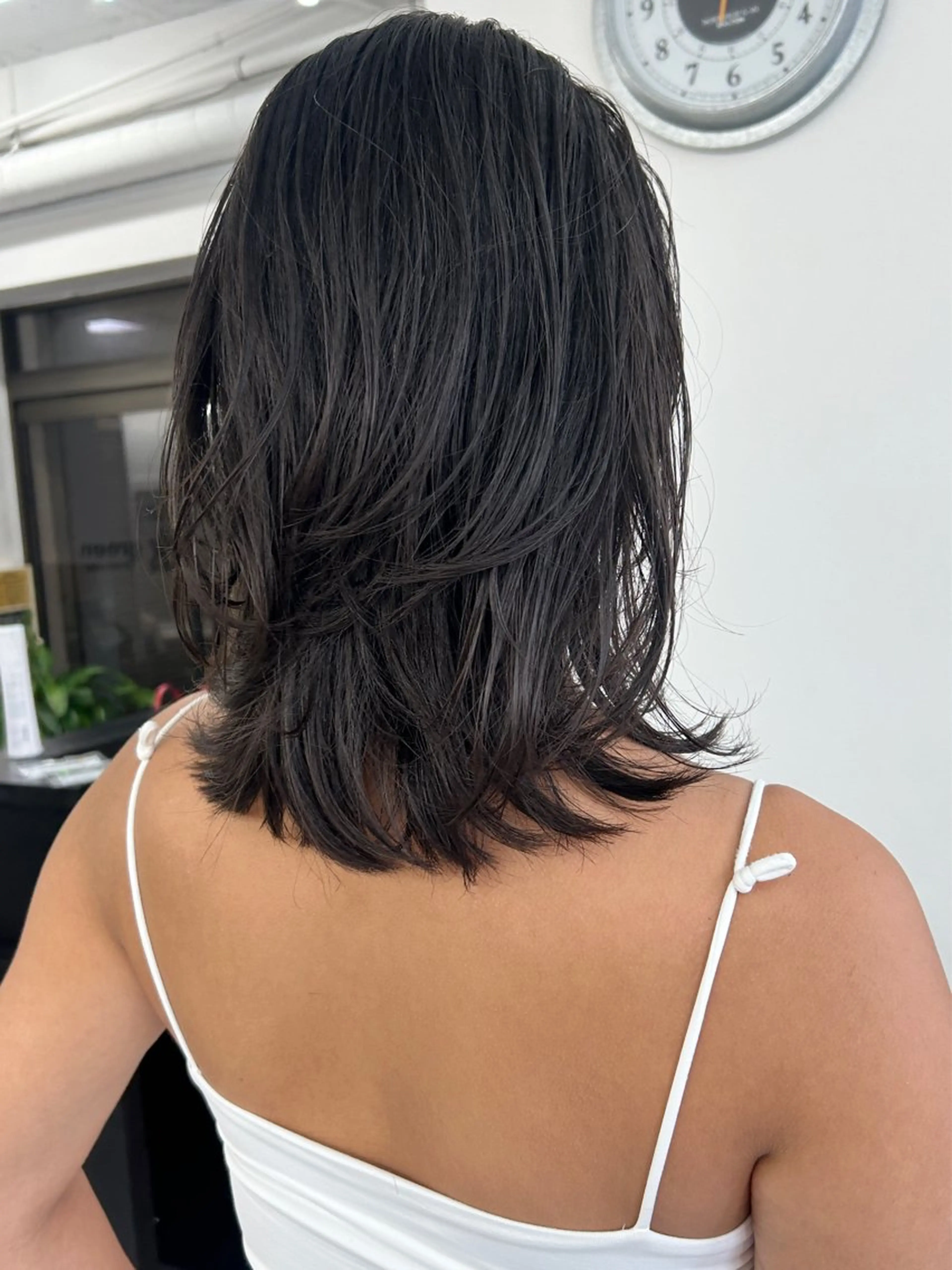 ミディアム カラー レイヤーボブ/ 艶カラー/サナ🌼のヘアスタイル