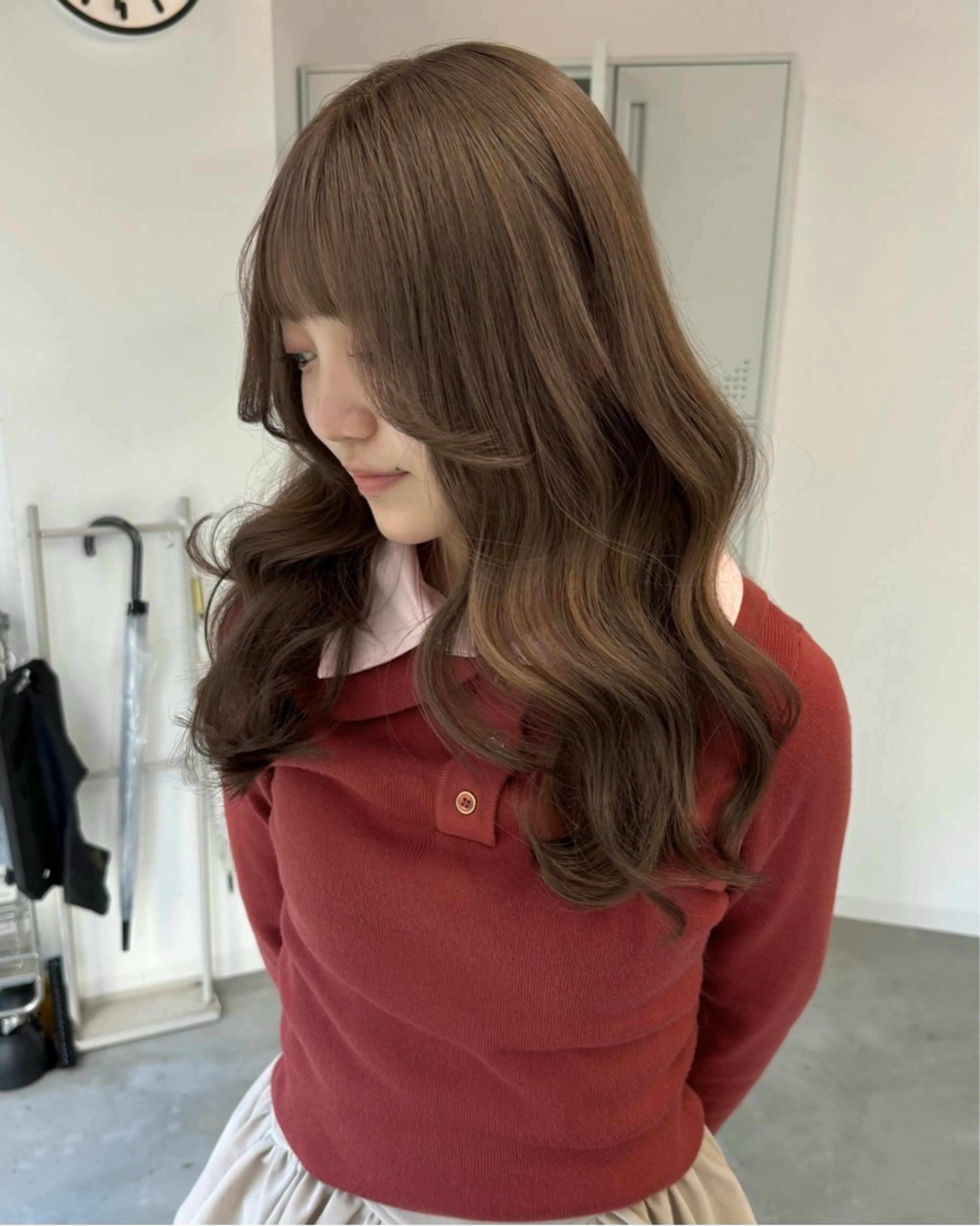 ロング カラー ヘアカラー トリートメント エクステモデル募集 💗大阪梅田/川上のヘアスタイル