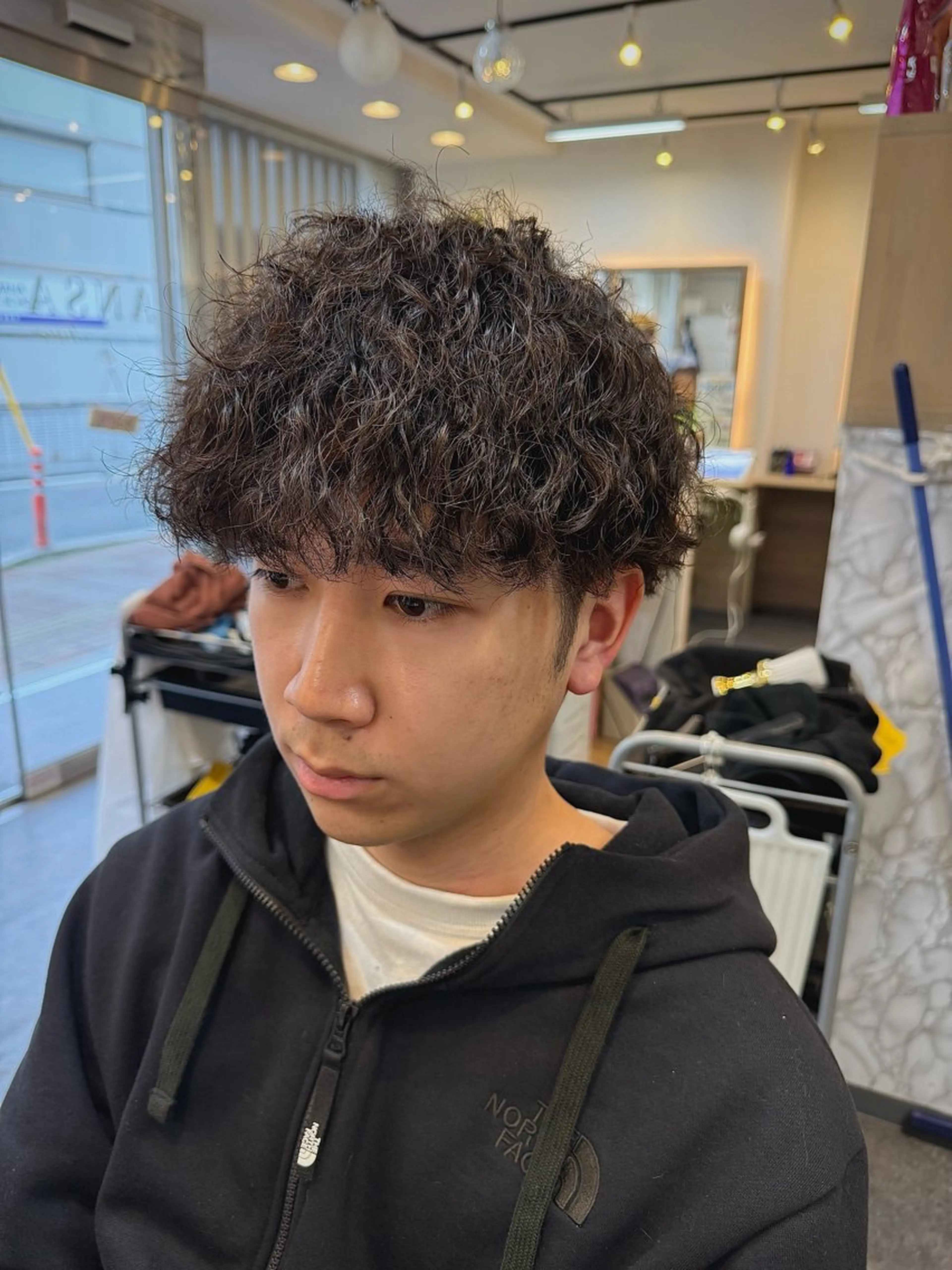 ミディアム ミディアムパーマ メンズ特化/ HEITA✂︎のヘアスタイル