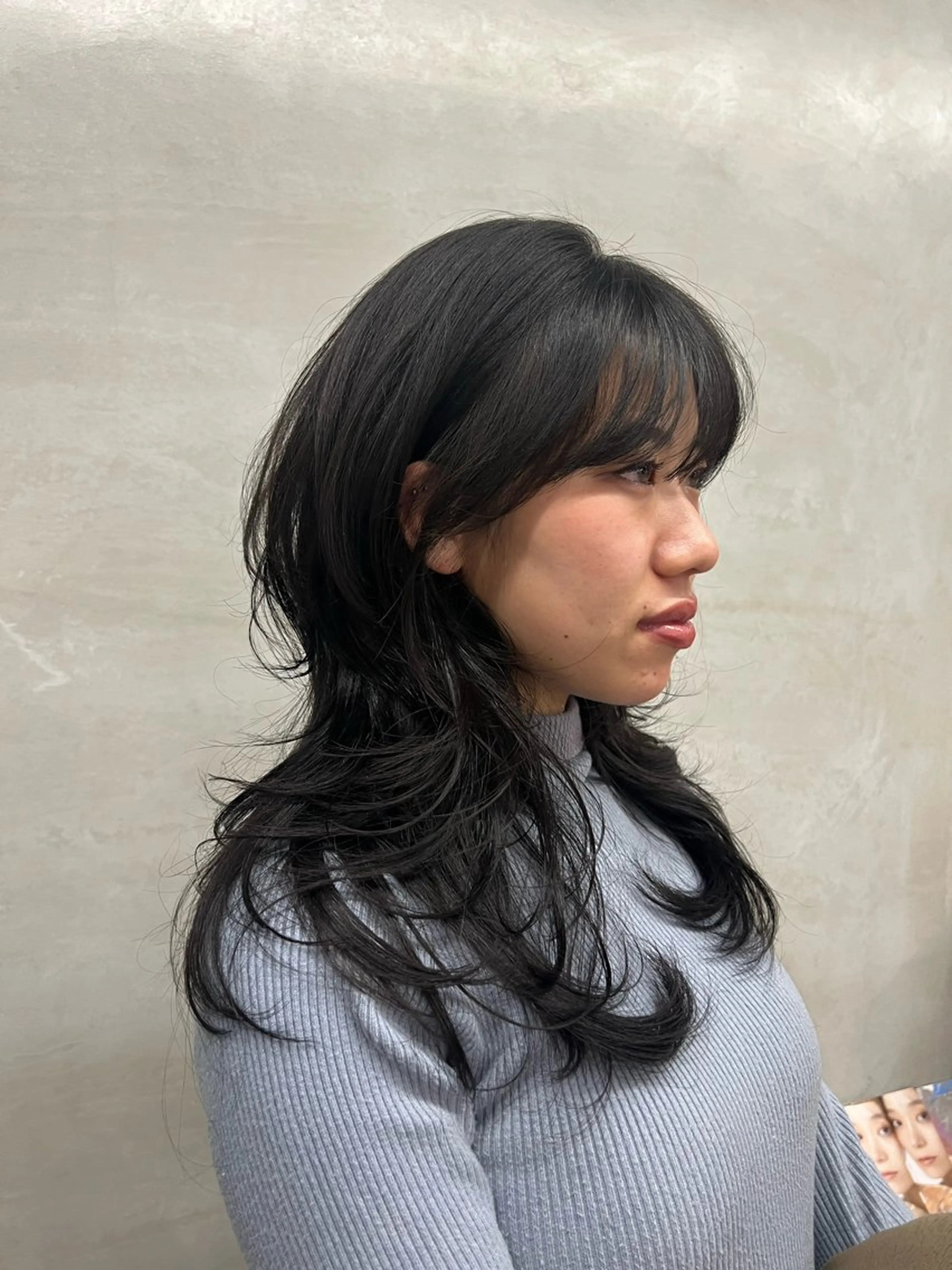 ロング ハイレイヤー レイヤーカット ｻｶﾓﾄ ﾅｵﾐのヘアスタイル