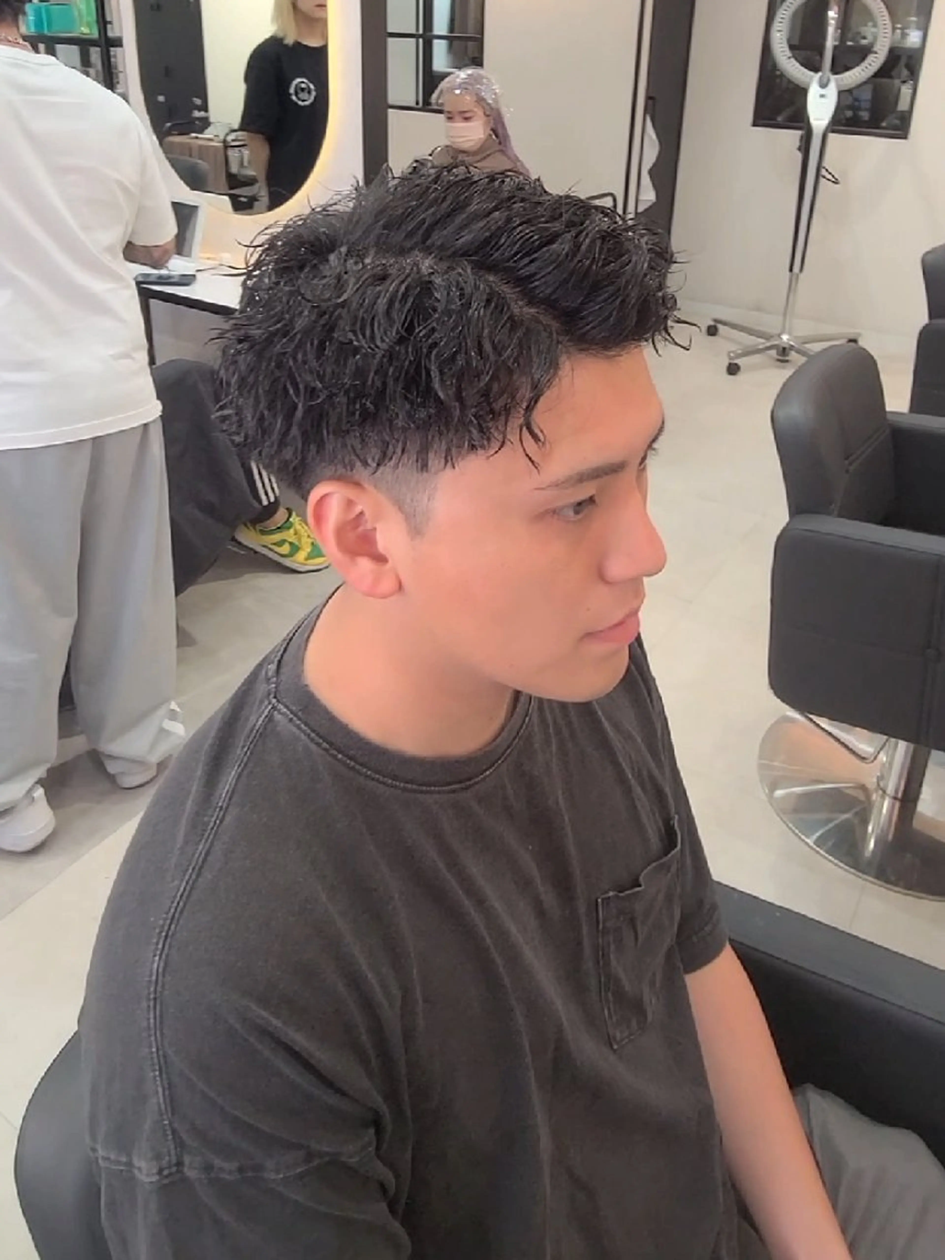 メンズ パーマ ショート メンズパーマ ツイストスパイラルパーマ スパイラルパーマ カット パーマ ヘアセット LEN名古屋/パーマ 海外ヘア/メンズ特化のヘアスタイル