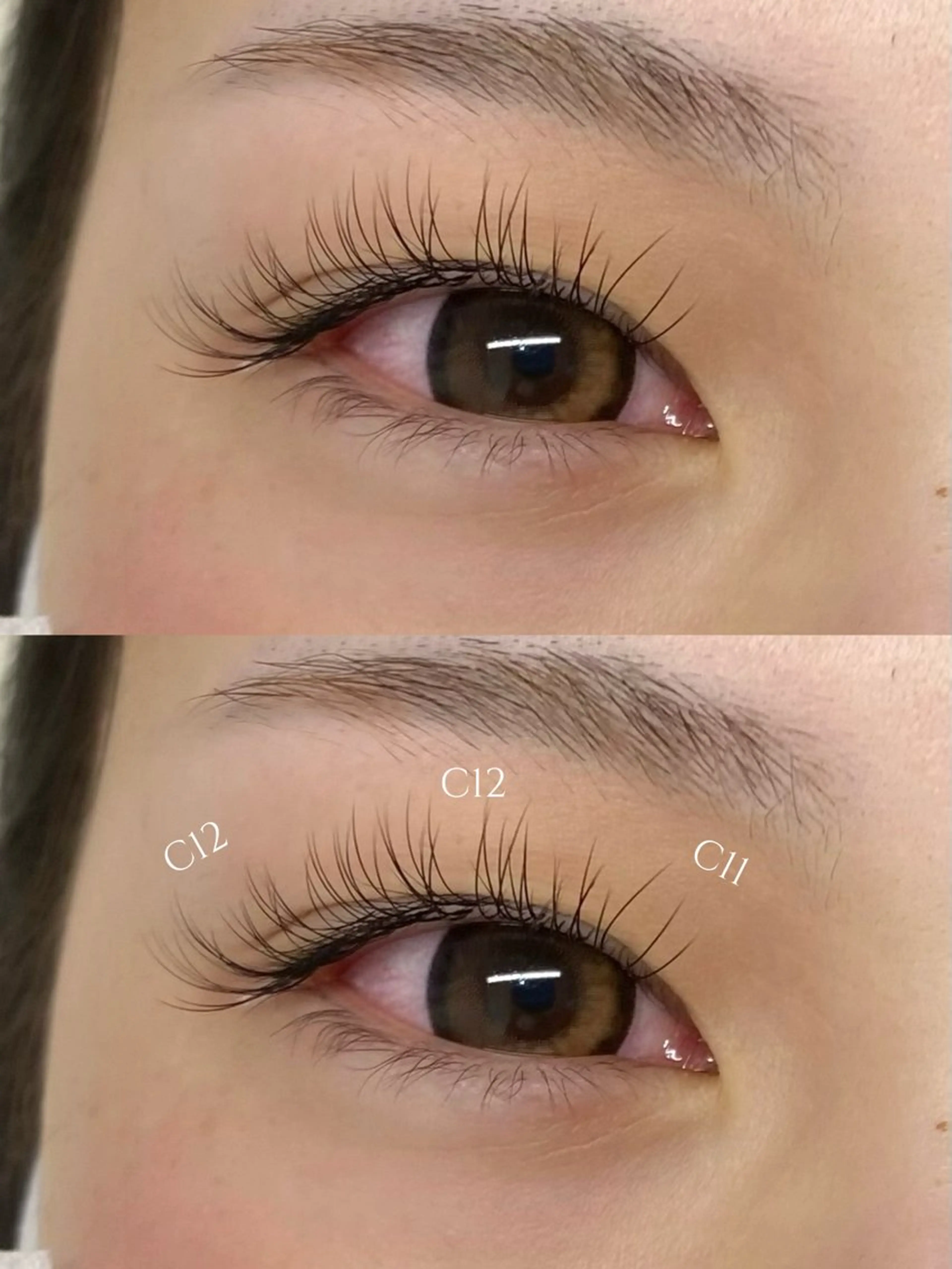 マツエク・マツパ Cカール フラットラッシュ 松下 妃帆のマツエク・マツパデザイン