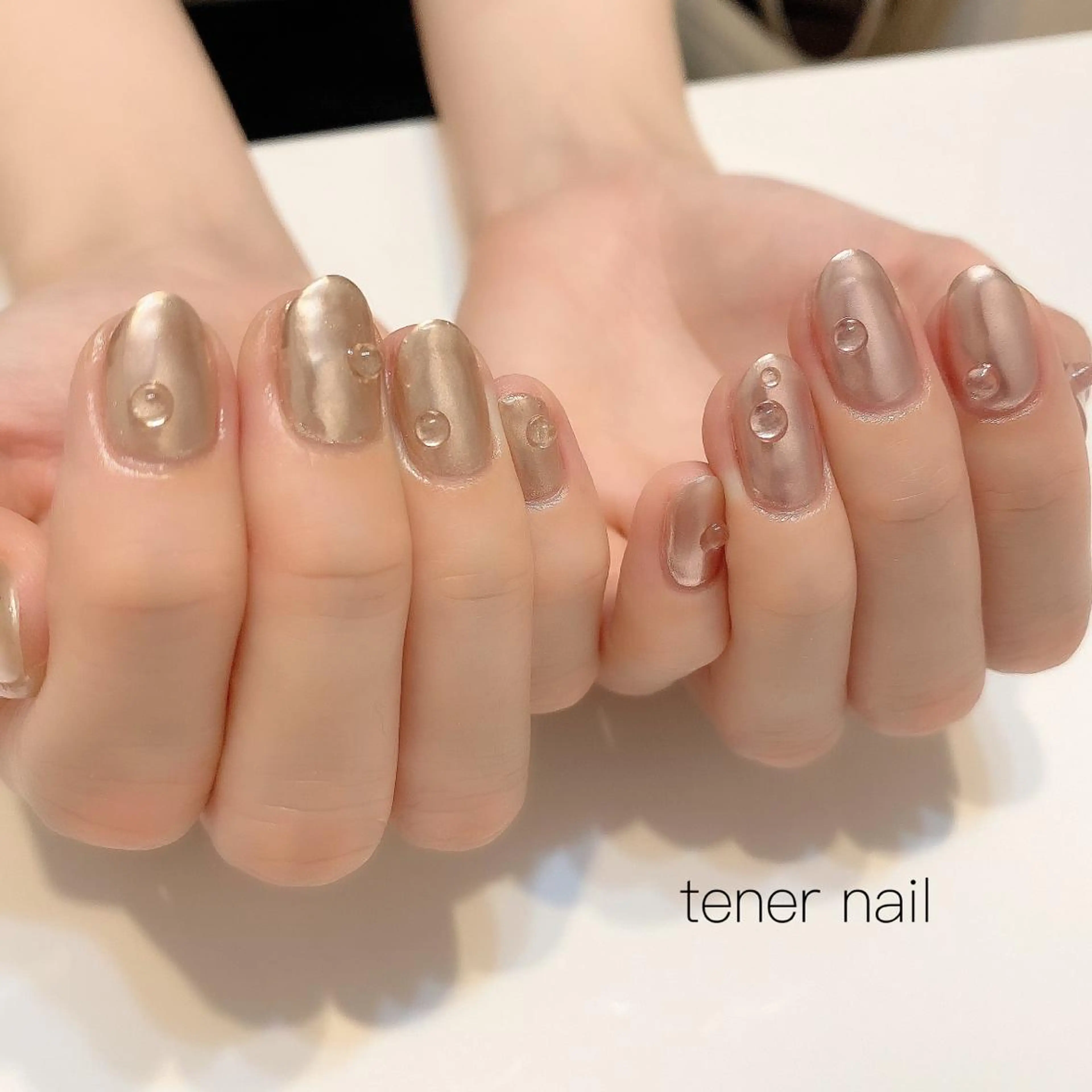 ネイル アートネイル マットネイル ミラーネイル テネルネイル tener nailのネイルデザイン