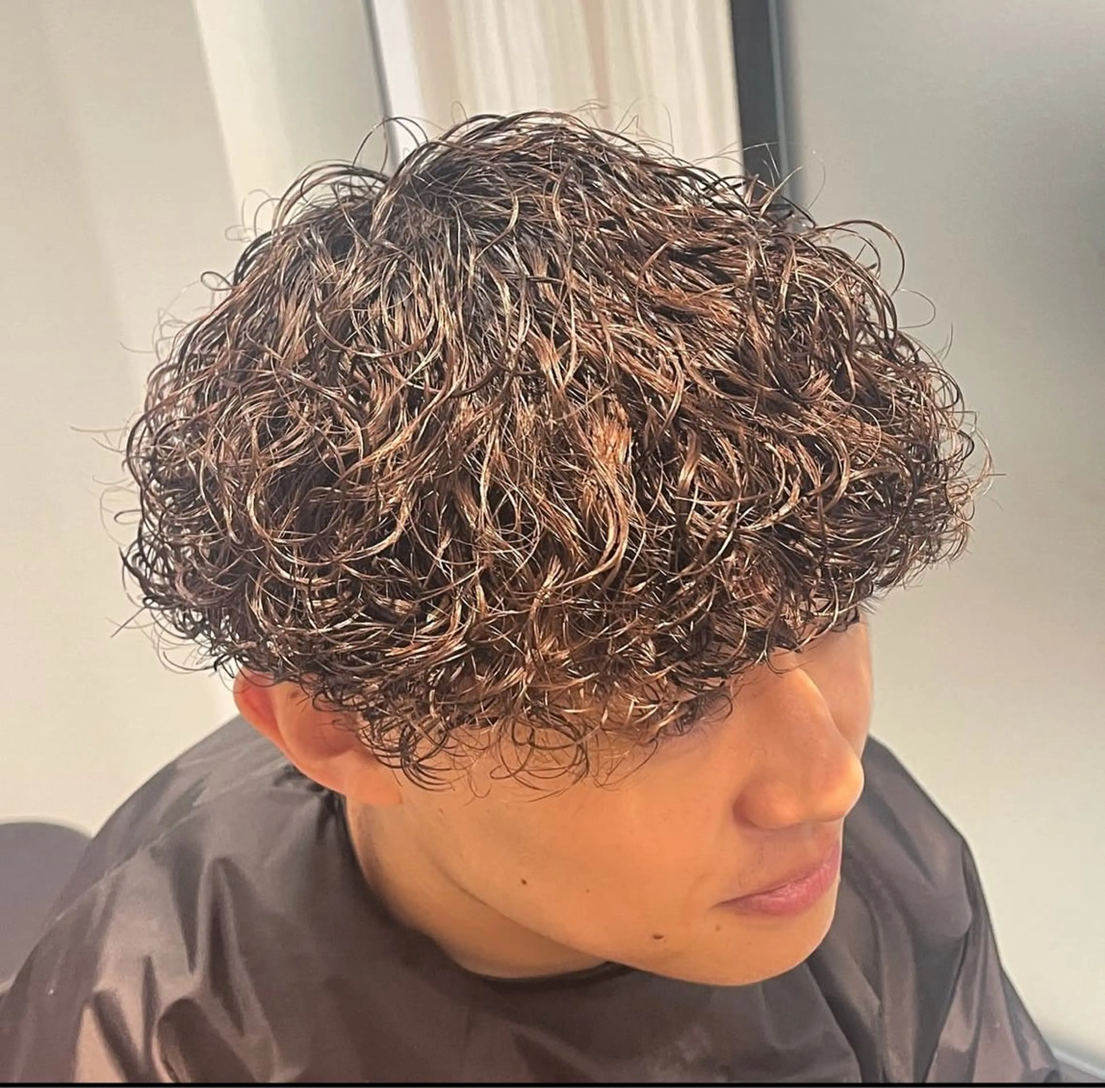 パーマ メンズ カット パーマ ニュアンス/フェザー /ウルフ/伶馬のヘアスタイル