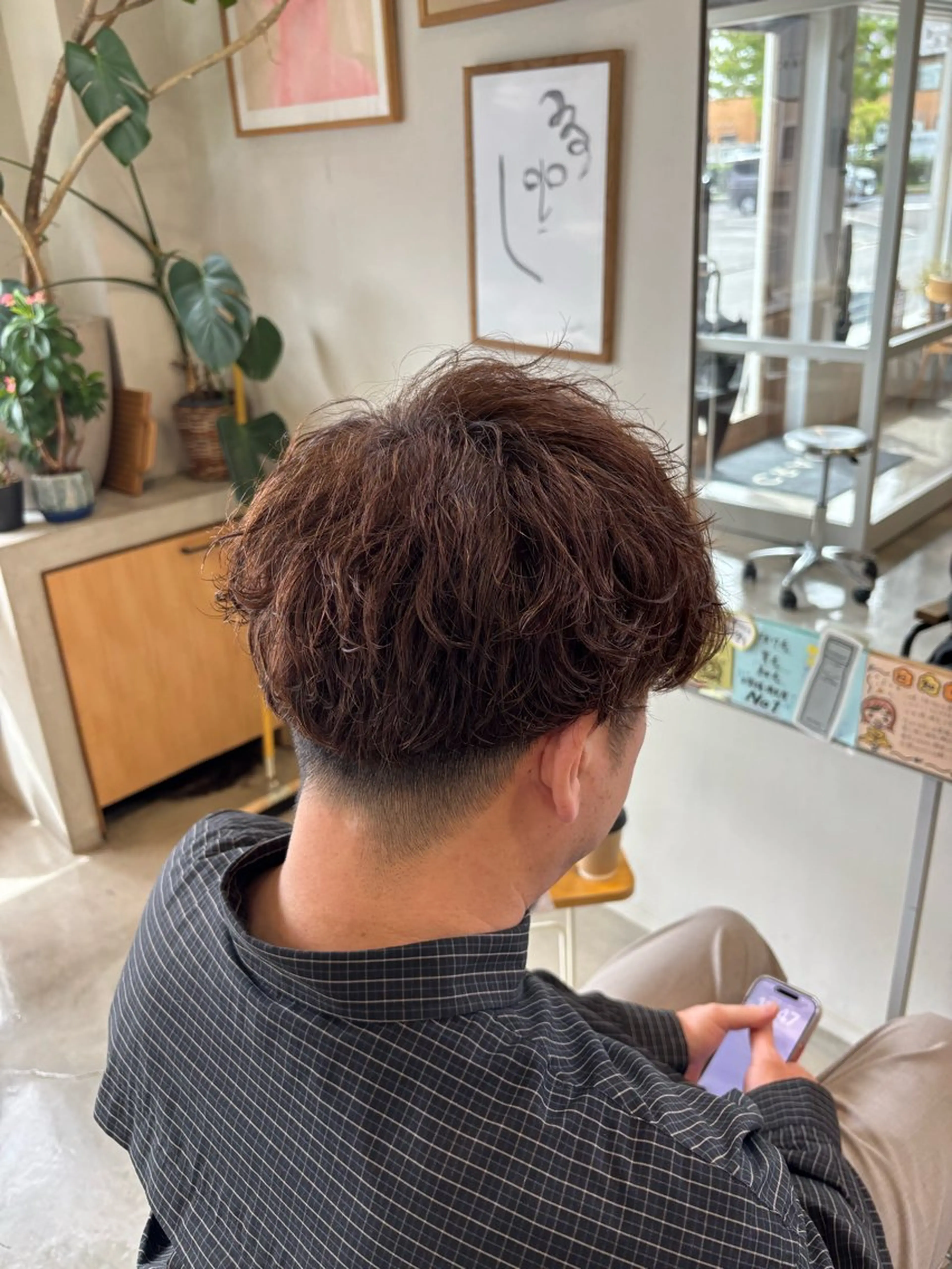 メンズ パーマ 小林 杏莉のヘアスタイル