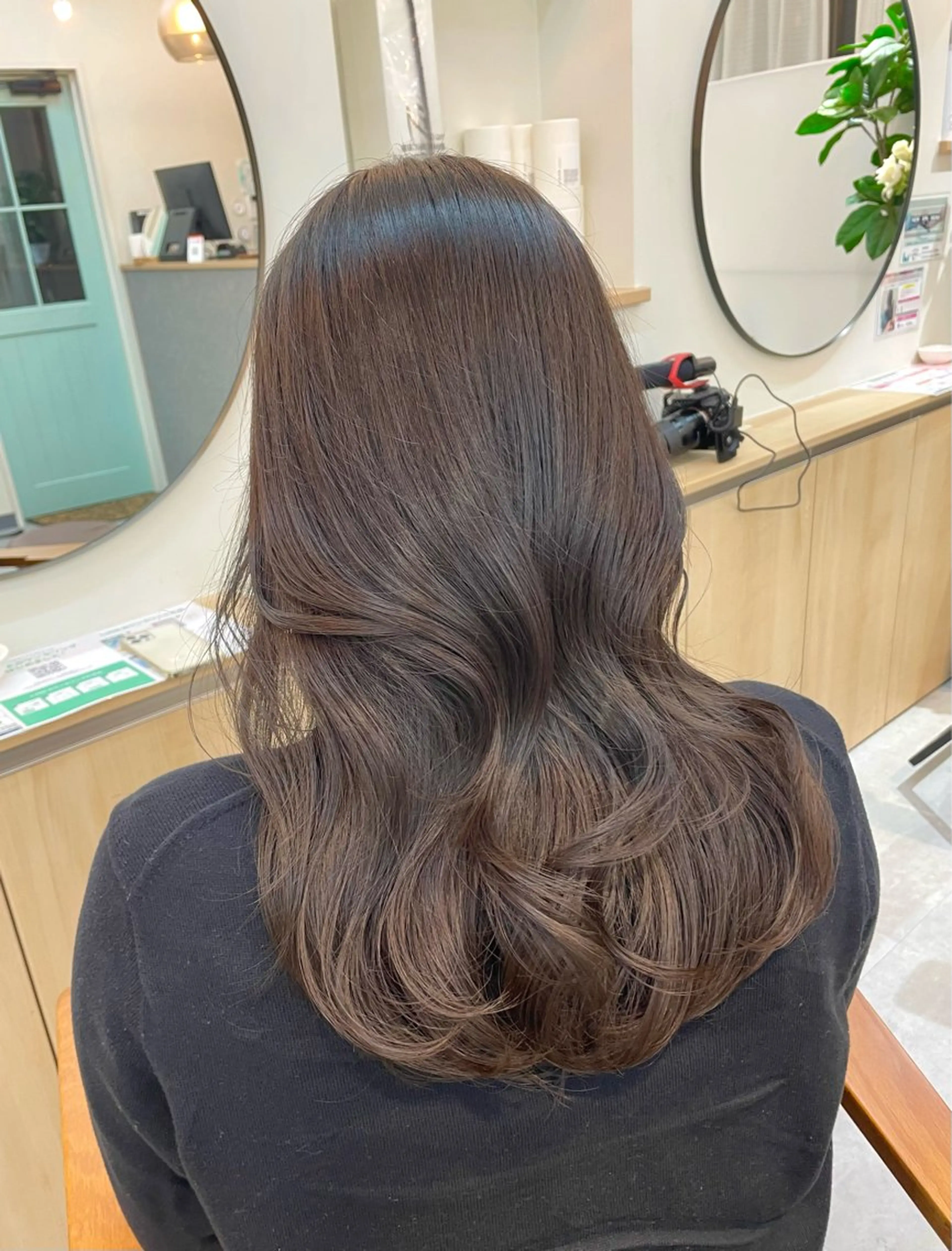 ロング カラー カット ヘアカラー 韓国レイヤー　船橋 徒歩5分/小川友美のヘアスタイル