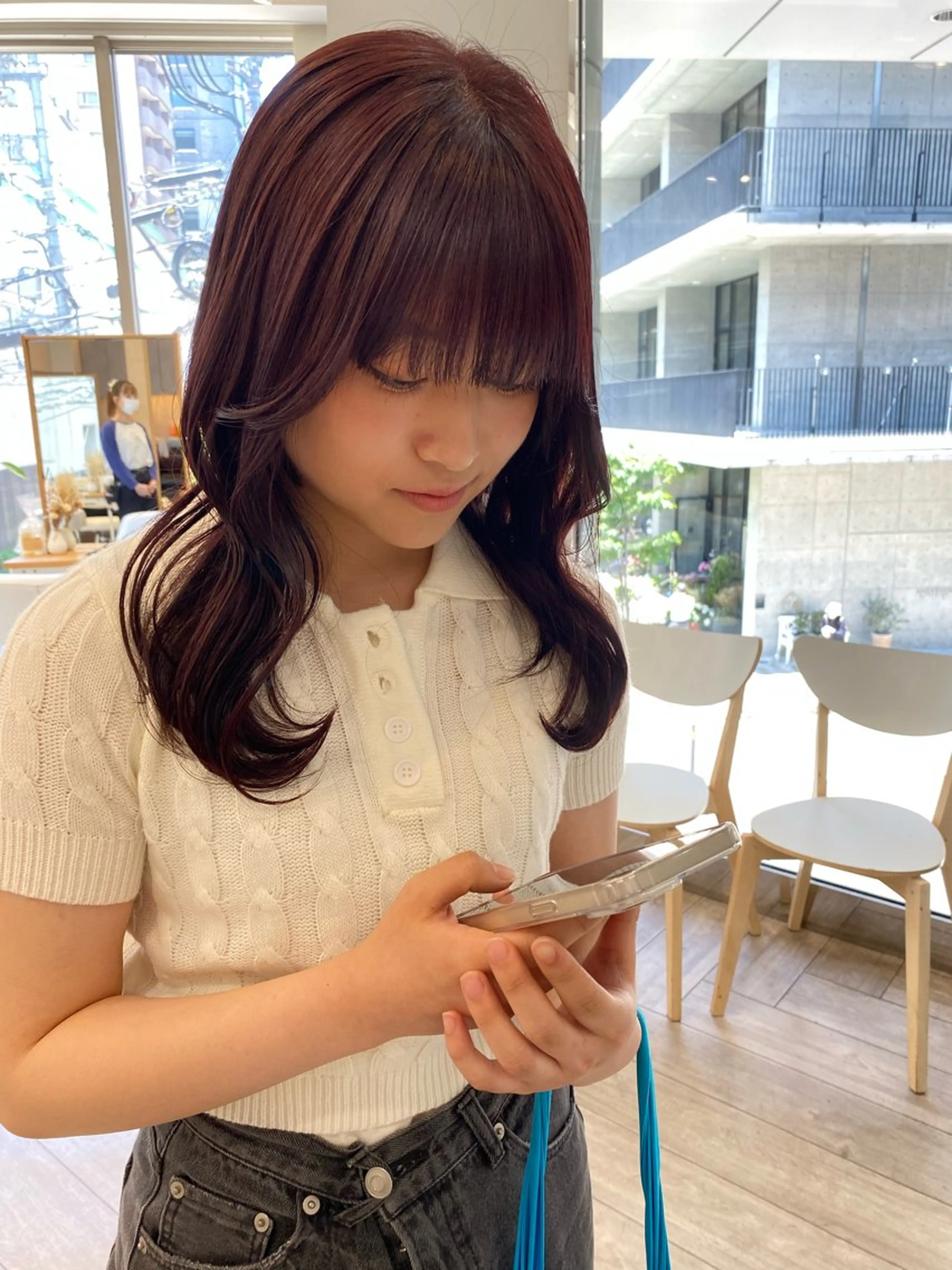 セミロング カラー AVANCE.ens 広島袋町店ayuのヘアスタイル