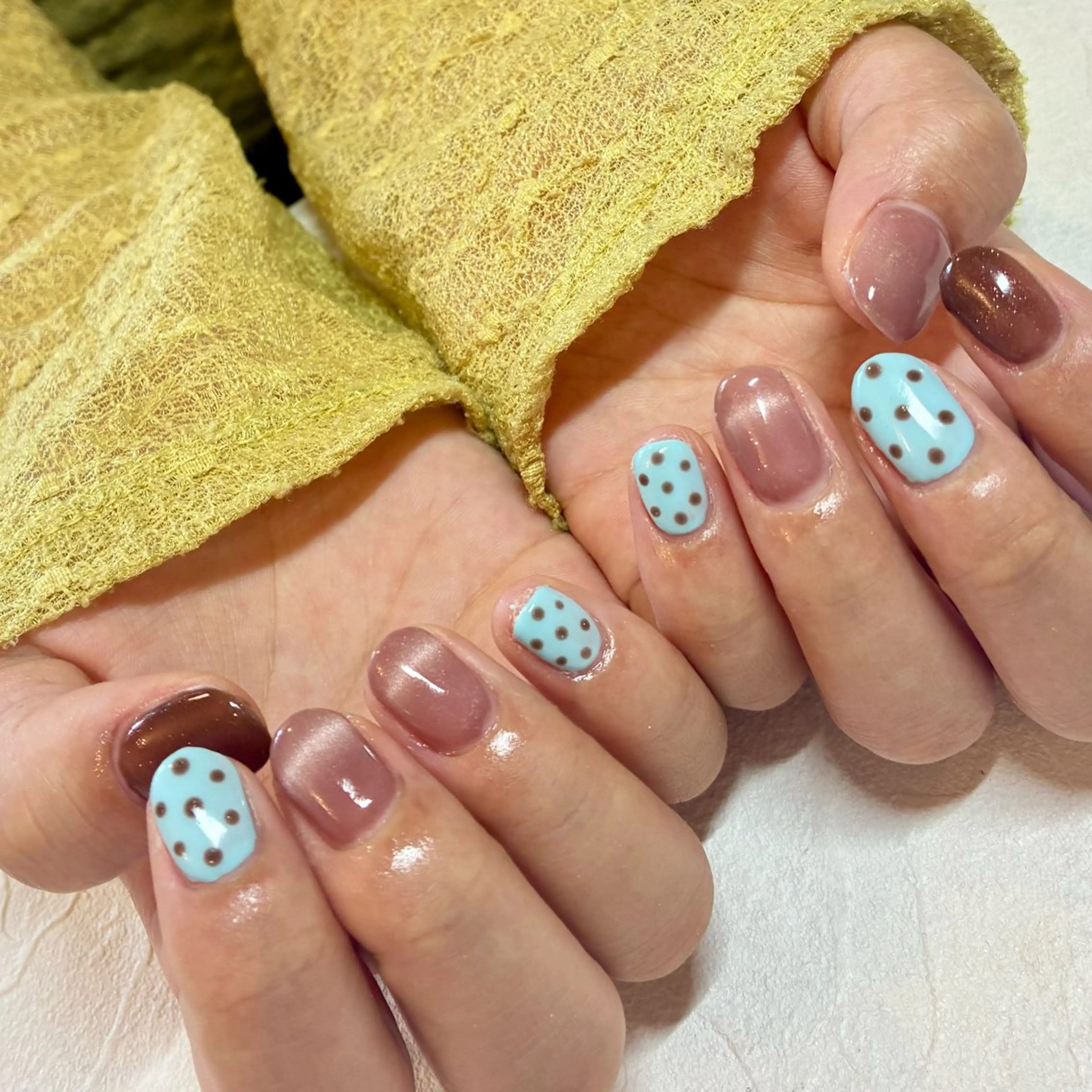 ネイル 持ち込み ニュアンスネイル ジェヌインネイル 間宮のネイルデザイン