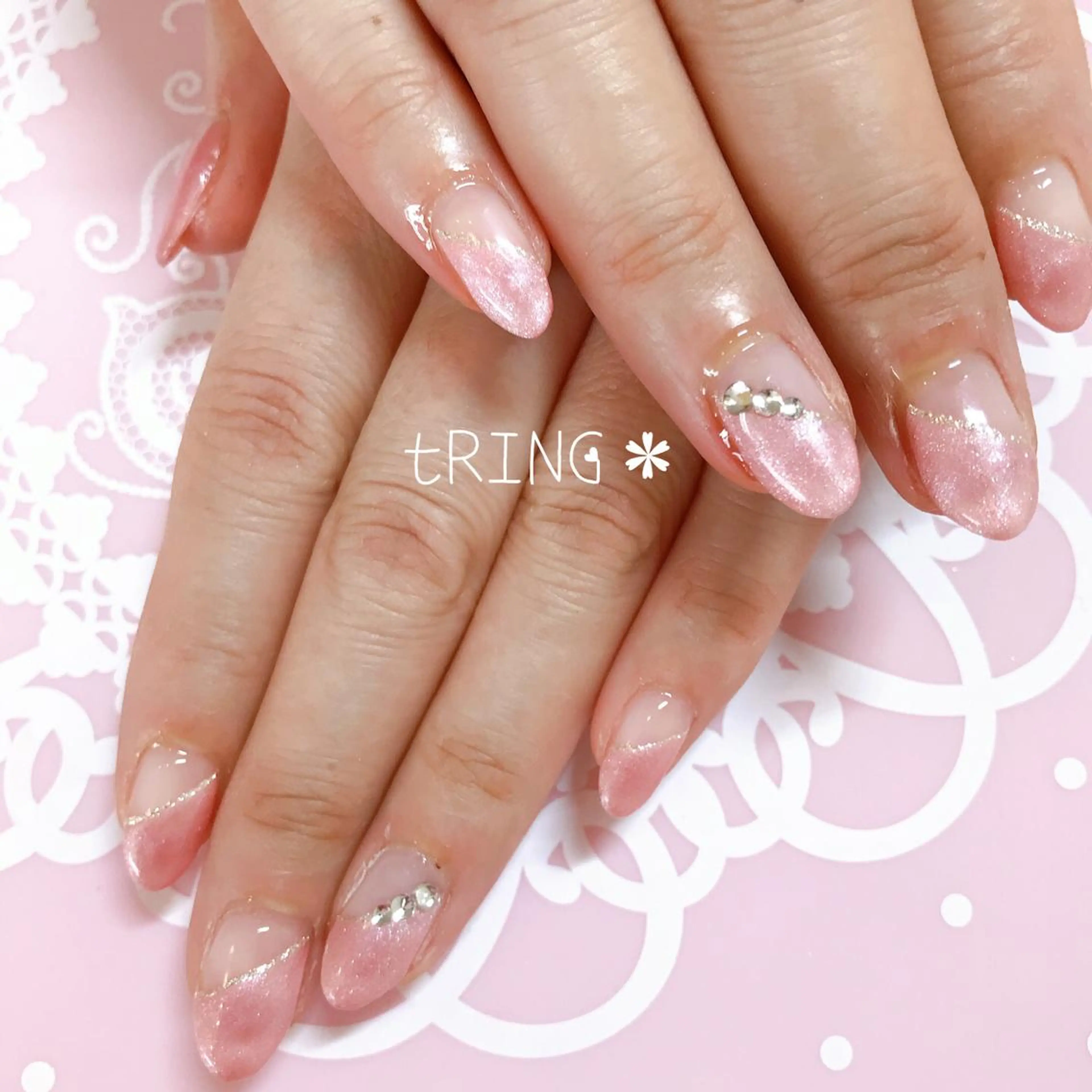 ネイル ハンドネイル tRING＊ しいの木台のネイルデザイン