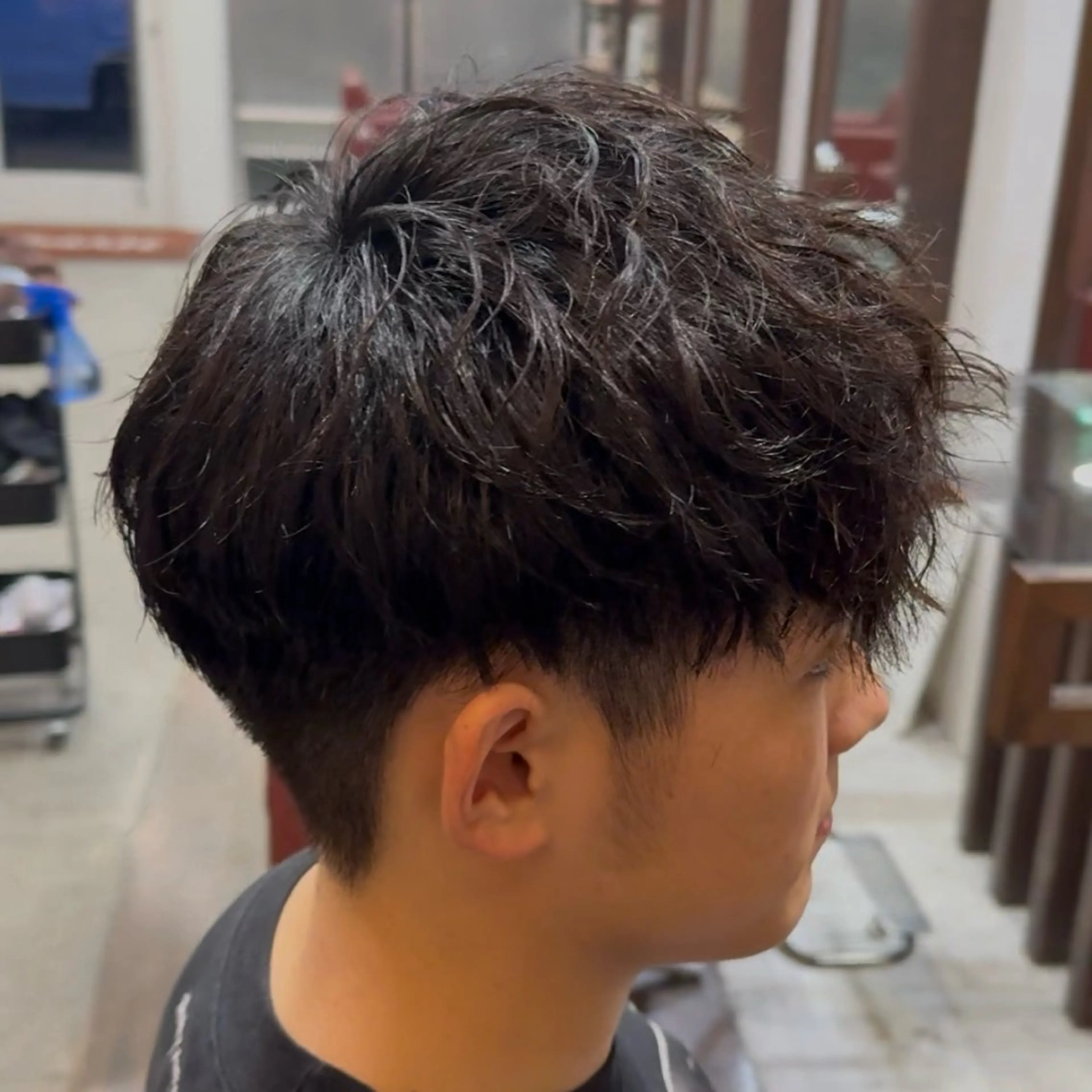 メンズ メンズパーマ カット スペインカール/ サーフカール/RYUのヘアスタイル