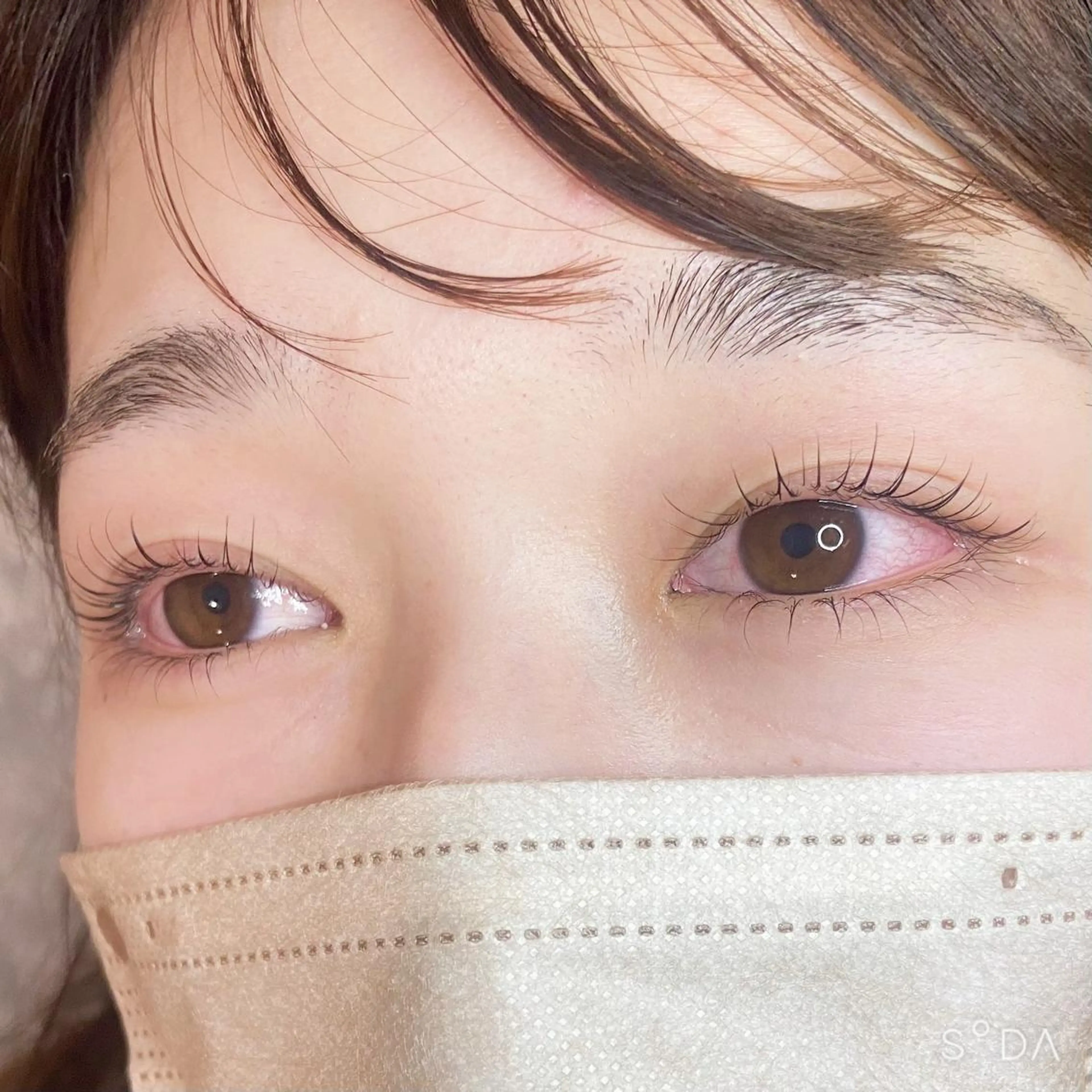 マツエク・マツパ ナチュラル 下まつげエクステ 一重×まつ毛パーマ フジ ワラのマツエク・マツパデザイン