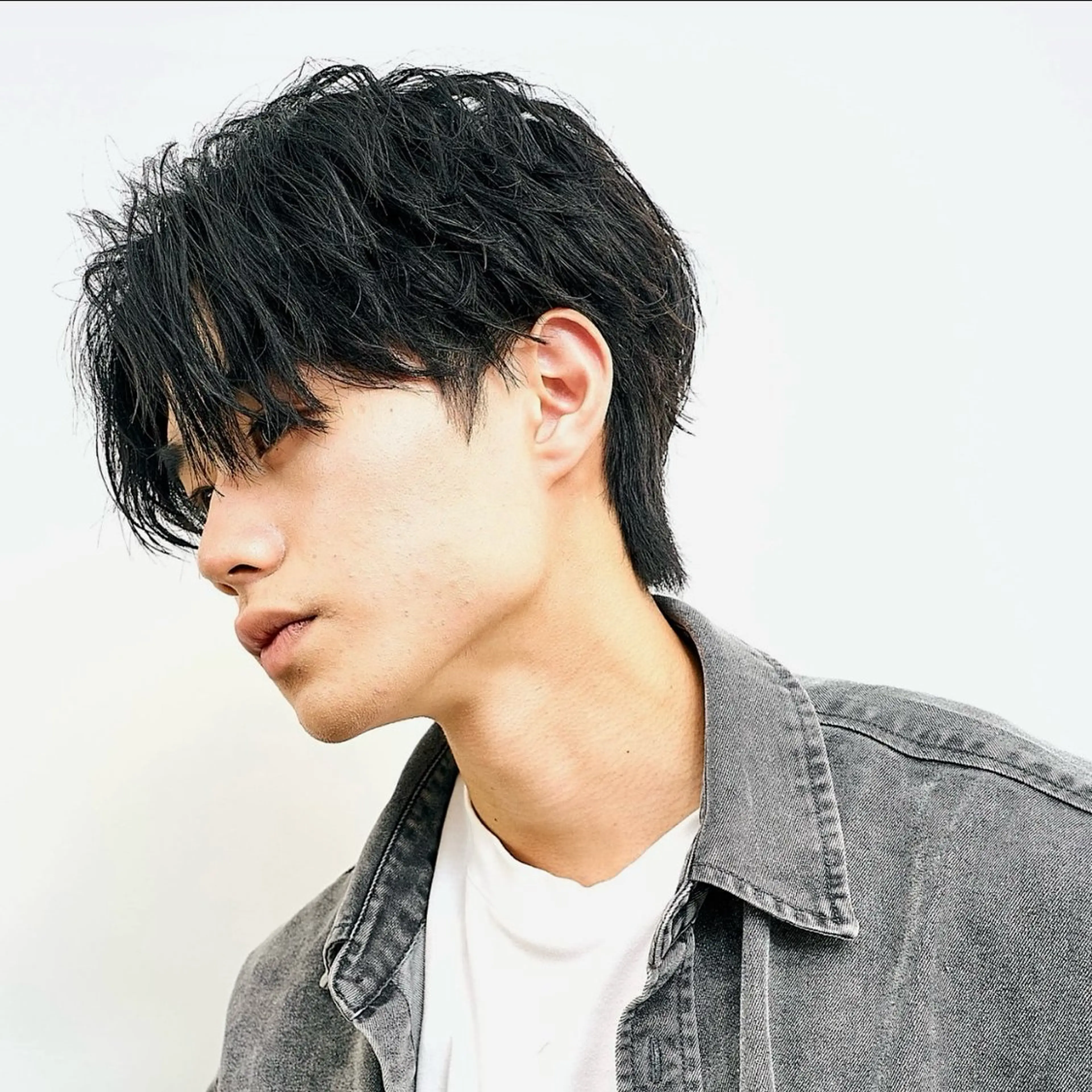 メンズ メンズバレイヤージュ メンズブリーチ ダウンパーマ メンズ韓国風 メンズパーマ 【メンズ特化⚡️】 曲がる矯正/千原涼麻のヘアスタイル