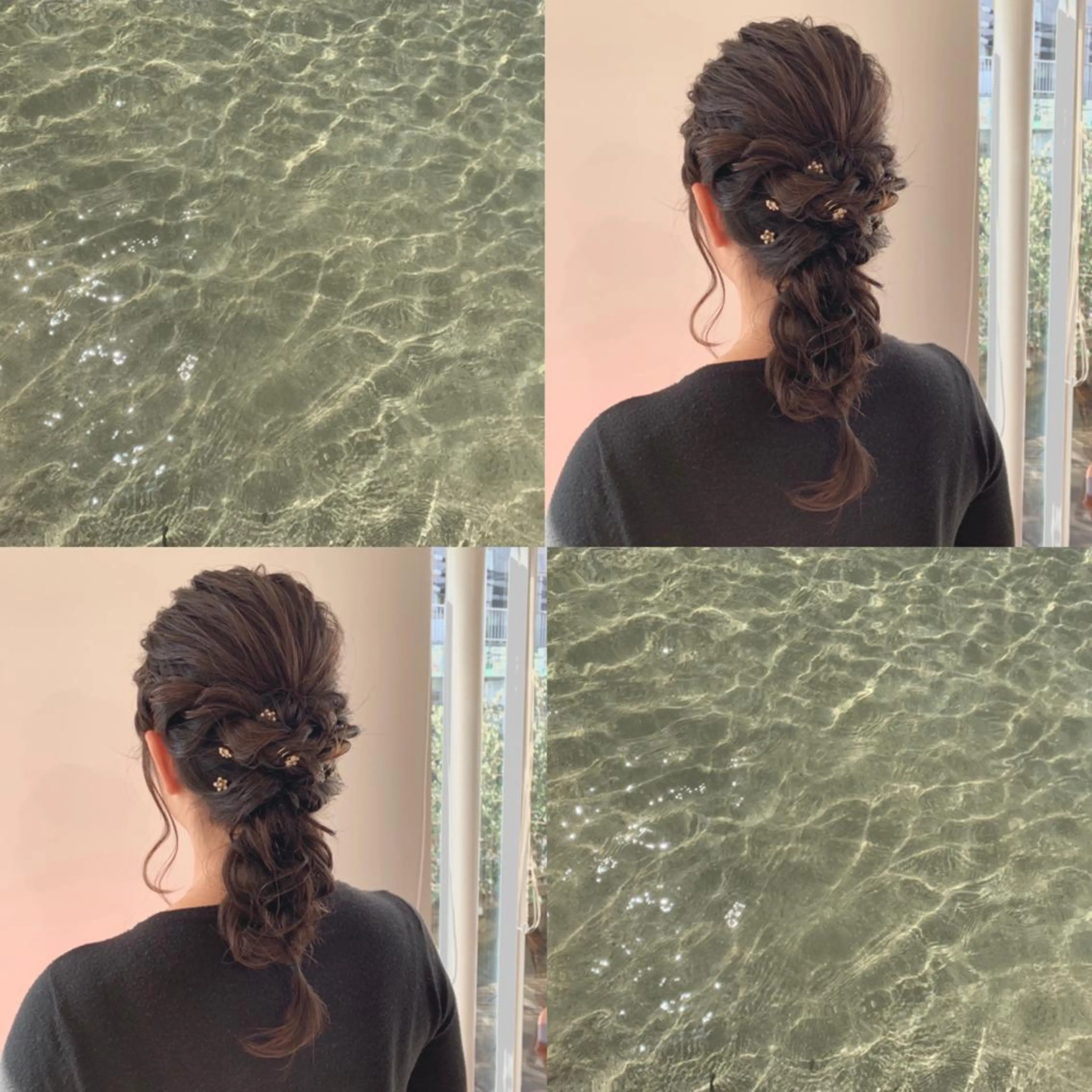 セミロング カラー パーマ ヘアアレンジ 加藤 綾華のヘアスタイル