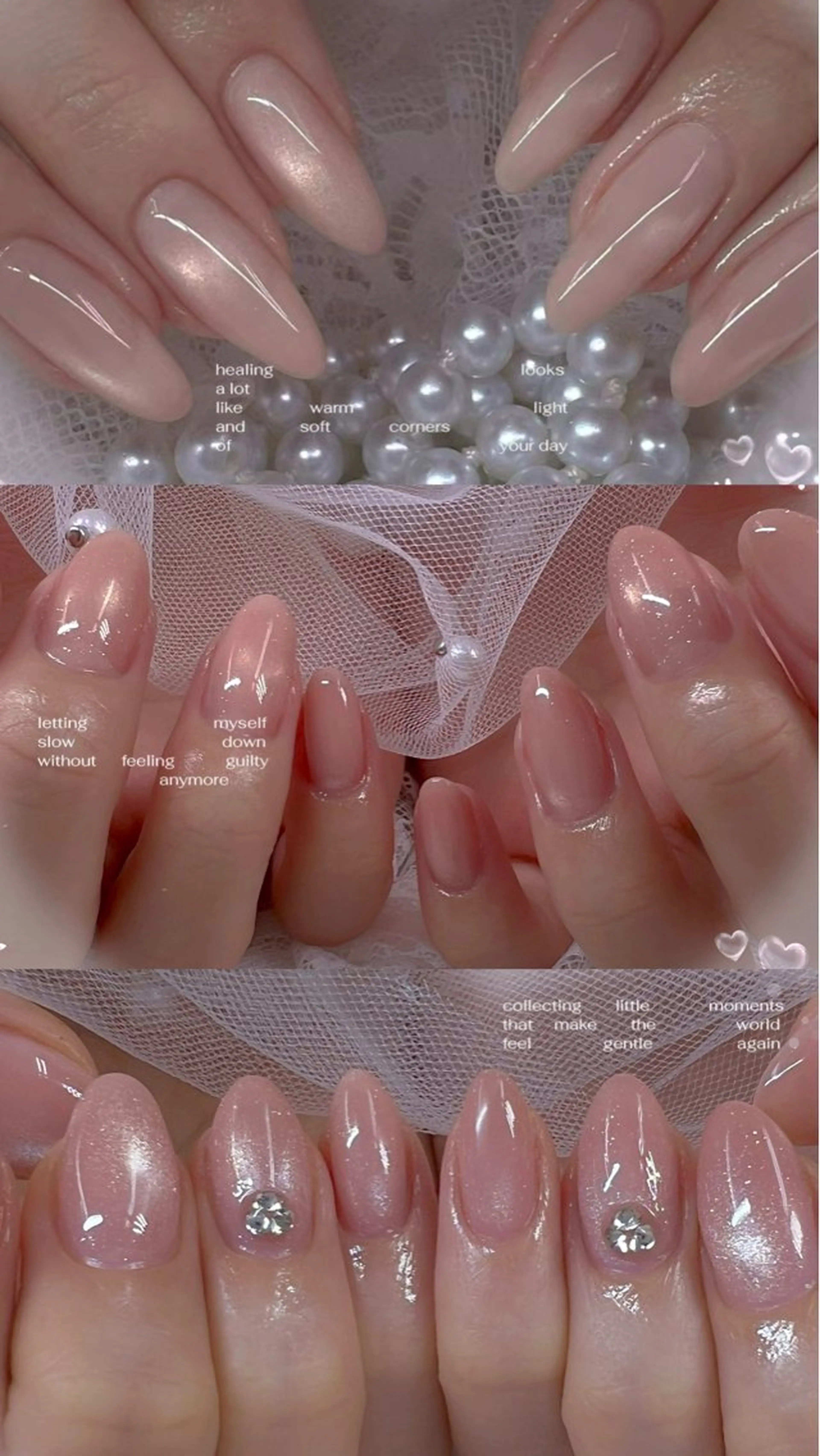 ネイル チークネイル フレンチネイル ガーリー ガラスフレンチ グラデーション ハンドネイル ハンドケア Chill Nailsalonのネイルデザイン