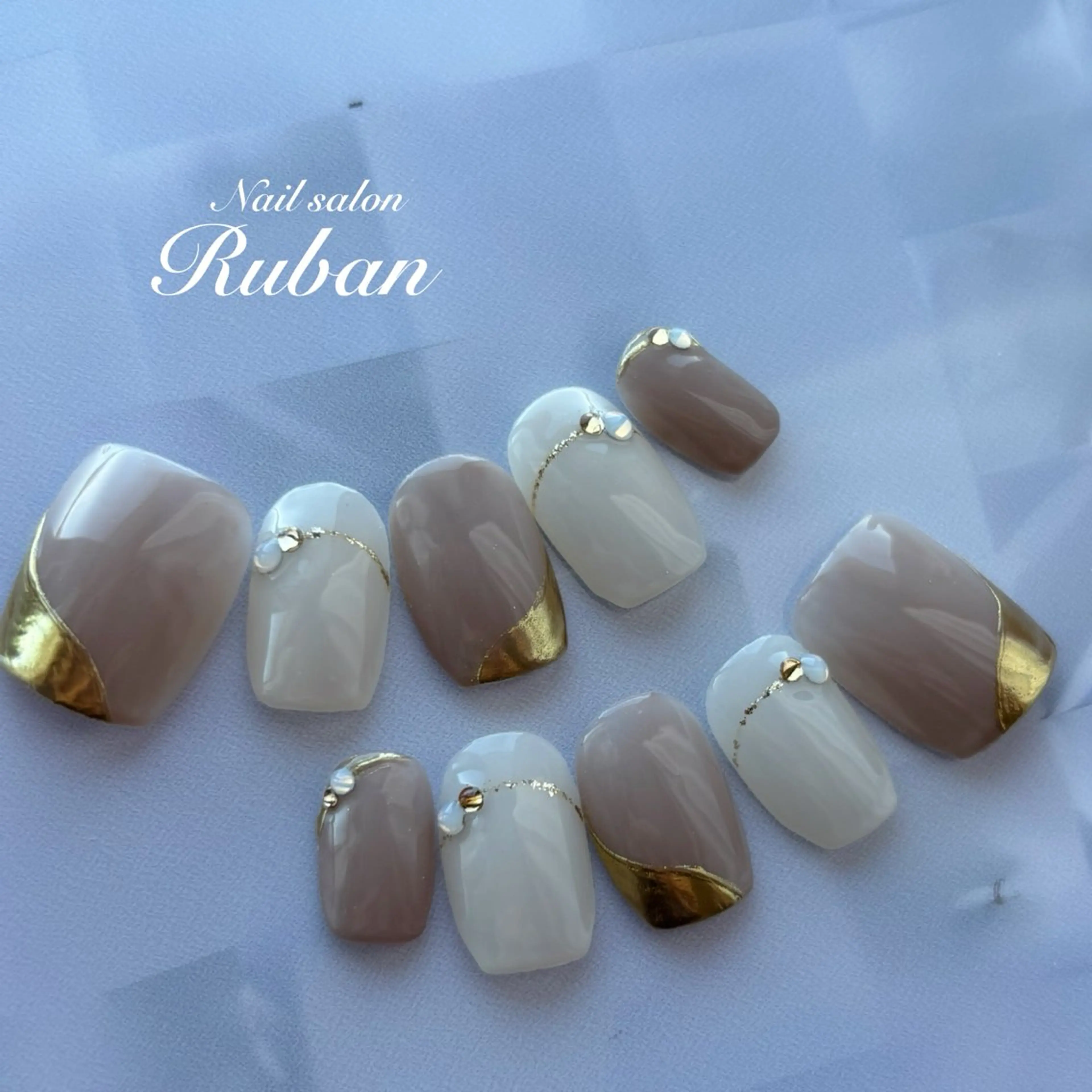 ネイル シンプルネイル ネイルチップ Nail salon Rubanのネイルデザイン