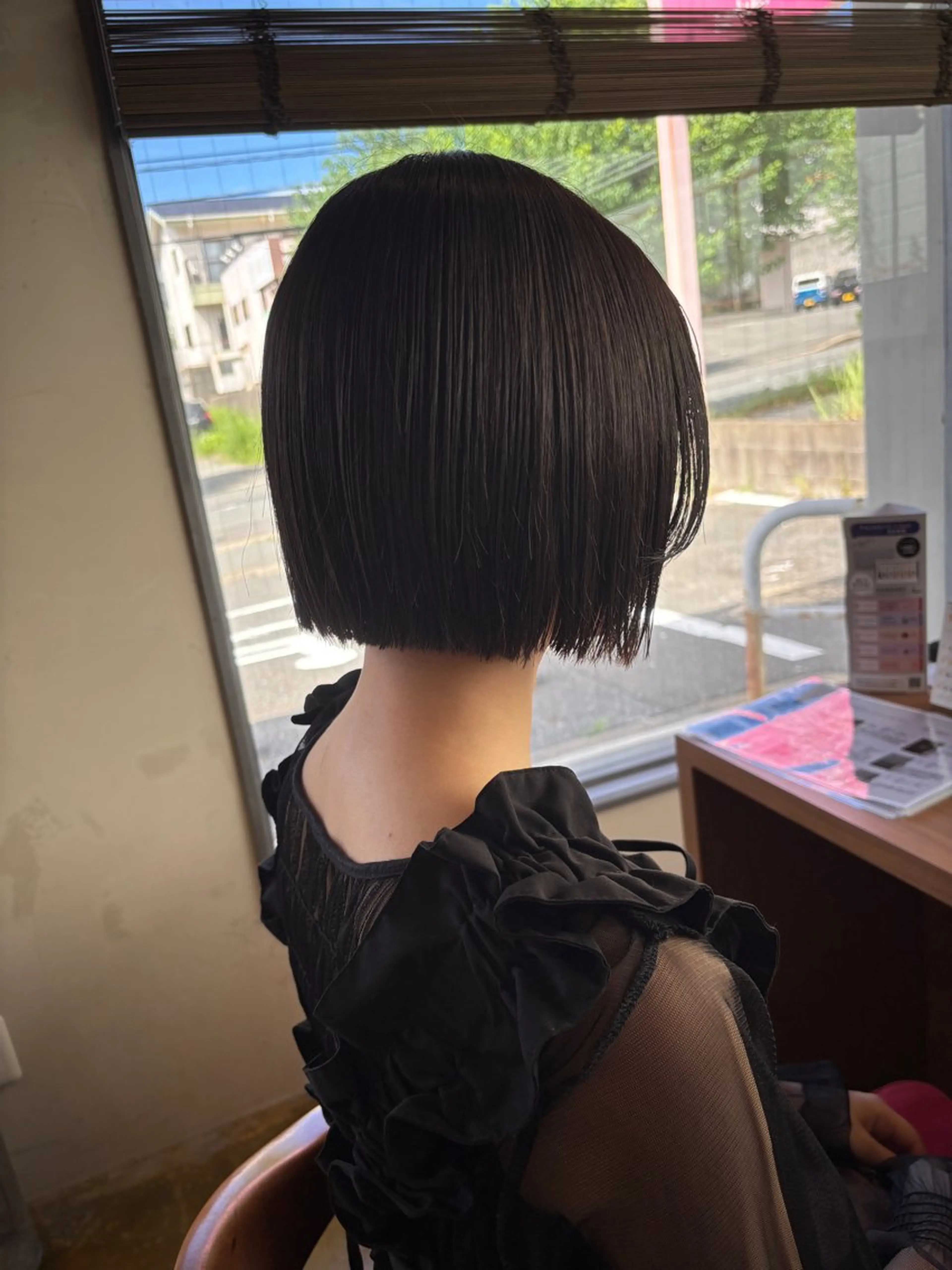 ショート 切りっぱなしボブ ボブ カノエ下関熊野店 /AOIのヘアスタイル