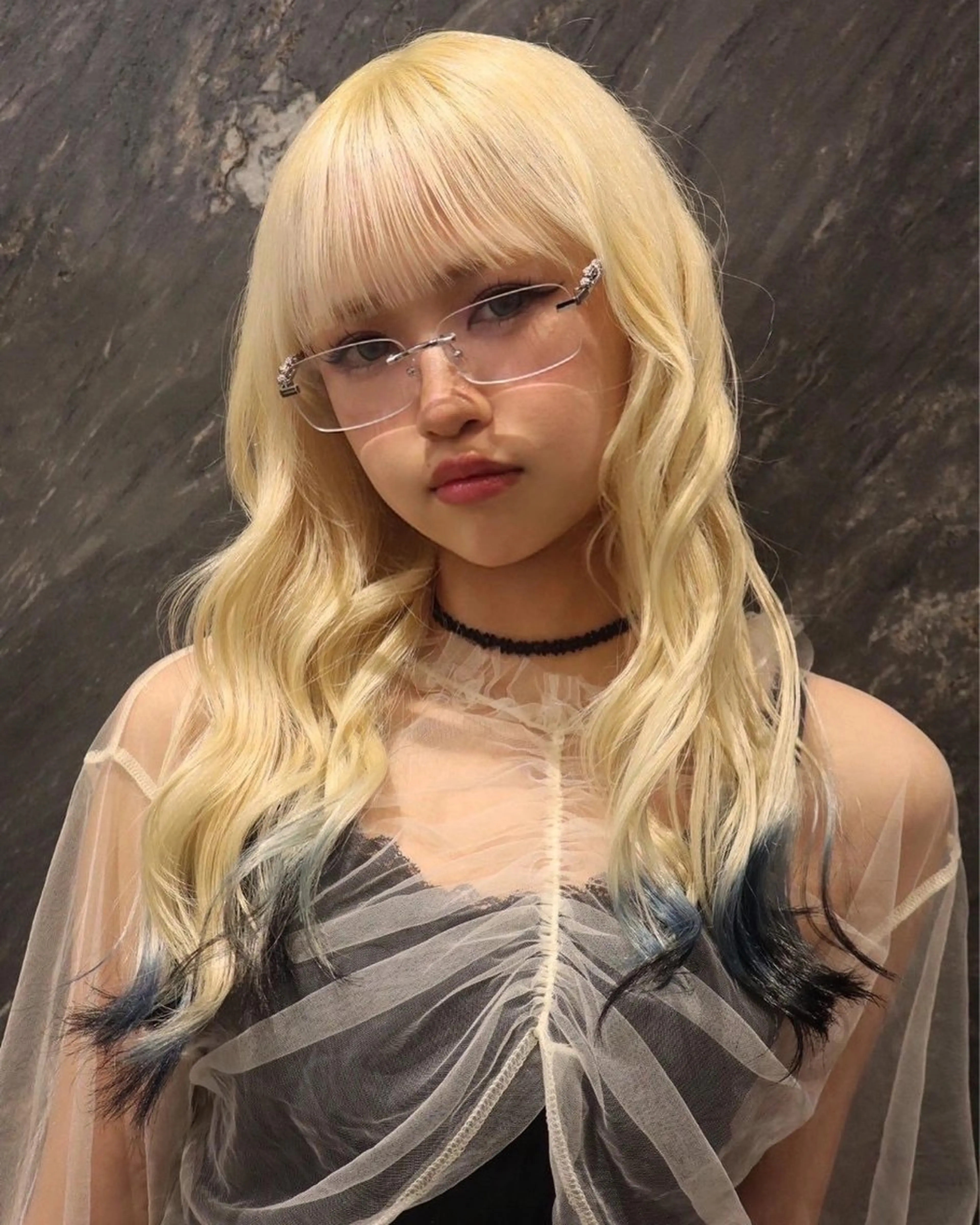 ロング カラー レイヤーカット /ハイトーンchaoのヘアスタイル