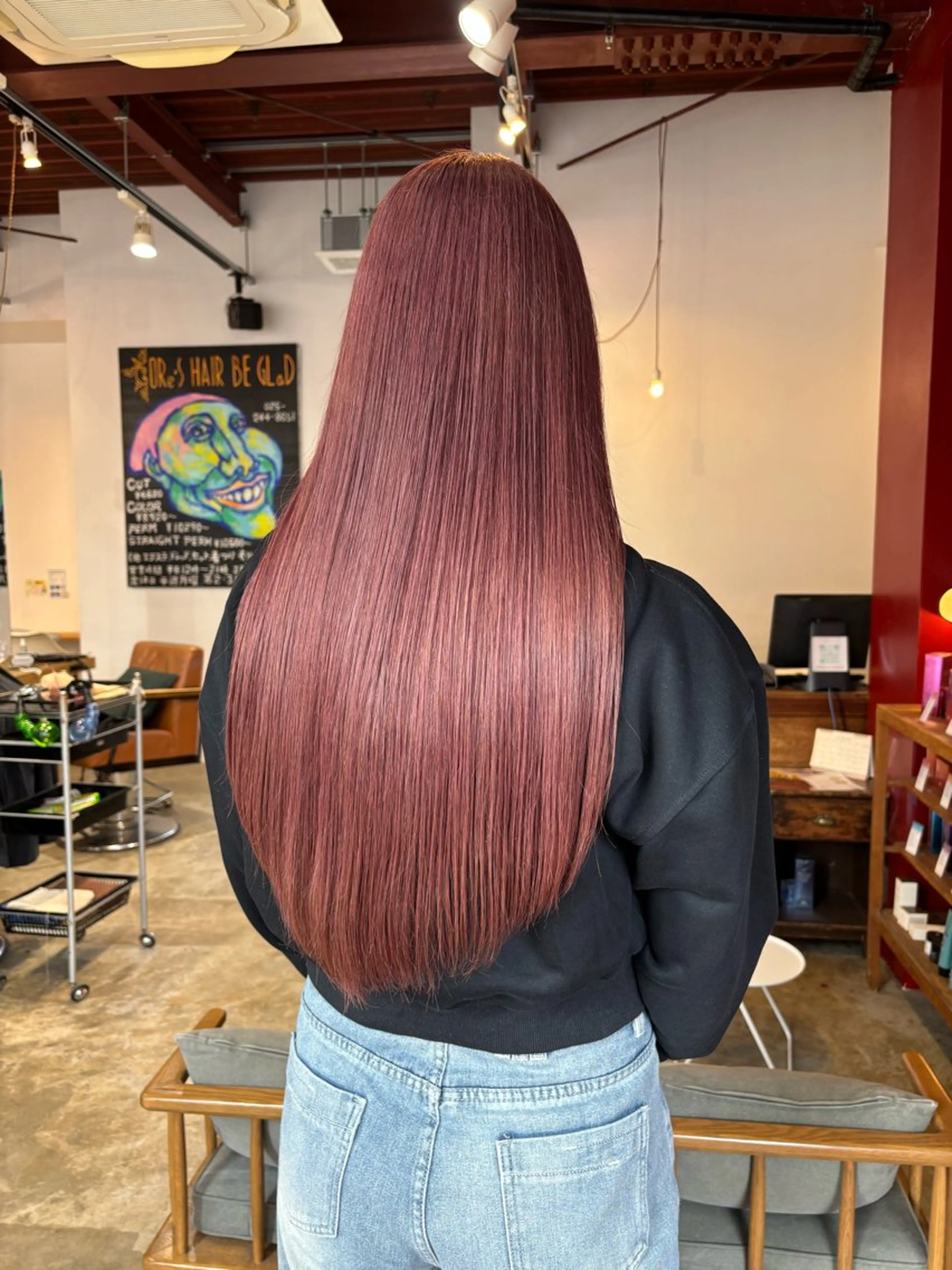 ロング カラー イデカワ リナのヘアスタイル