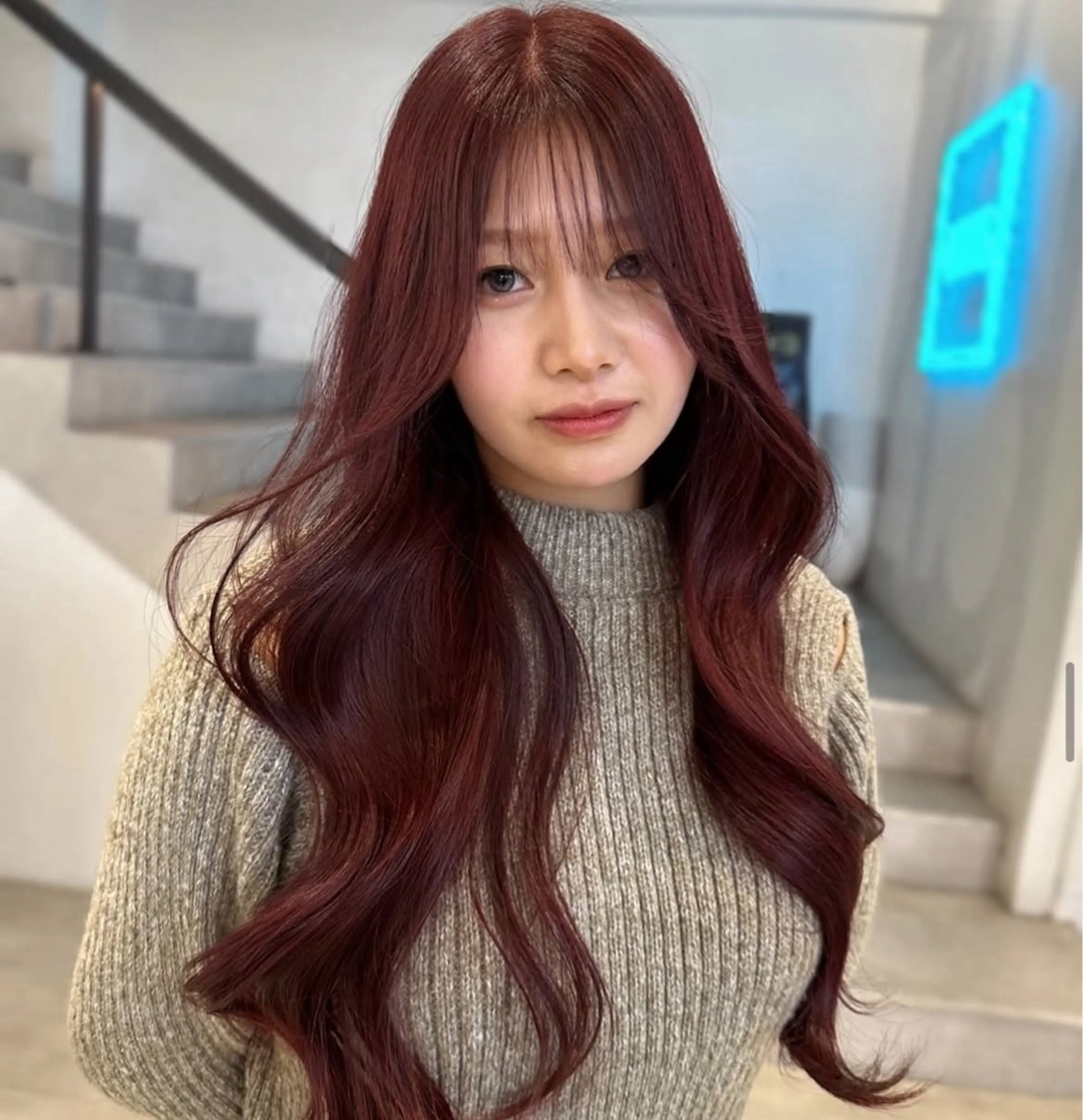 ロング カラー 韓国ヘア/グレージュ kanako🤍🫧のヘアスタイル